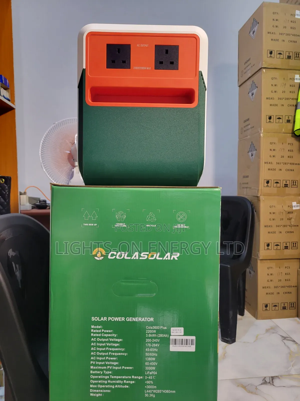 3.600wh Plus Solar Generator Colasolar