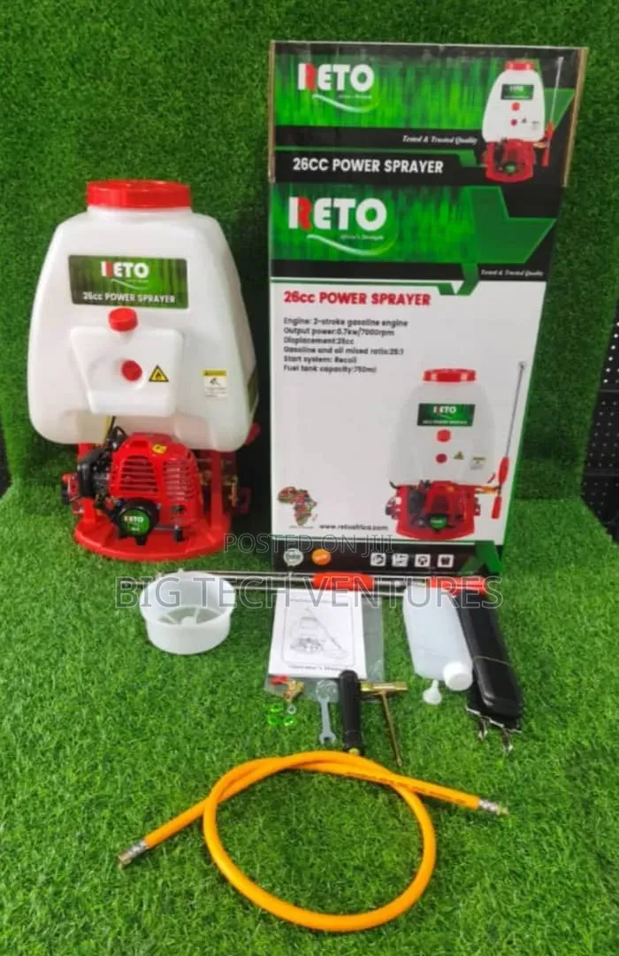 Reto 25l 2 Stroke Knapsack Power Sprayer, a Petrol-Driven