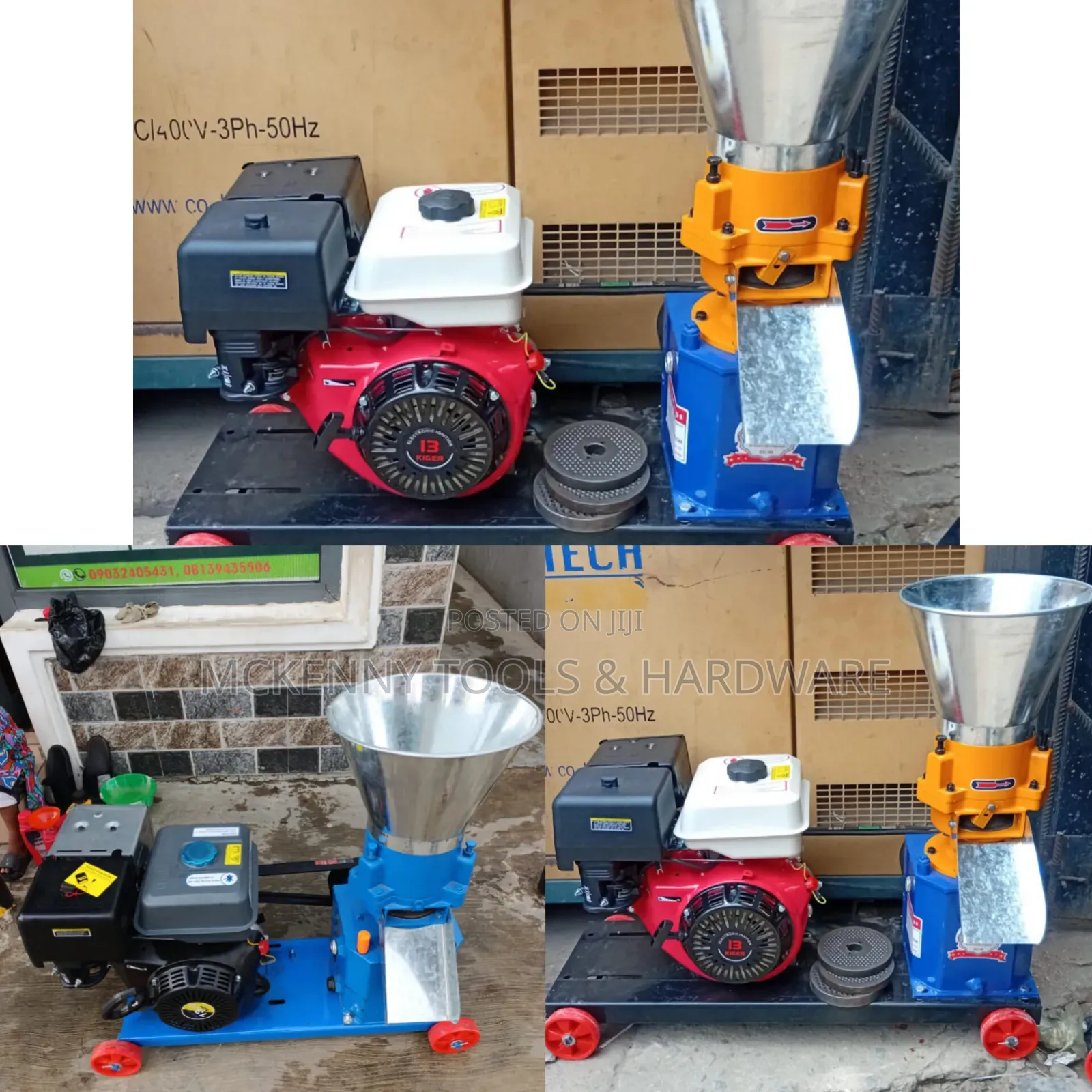 Portable Animal Feed Pelletizing Machine Heavy-Duty 13 Hp Petrol