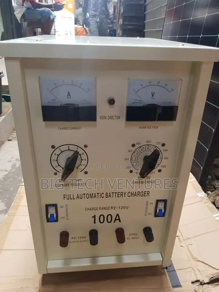 This Is a 100a Full Automatic Industrial Battery Charger With a Charge