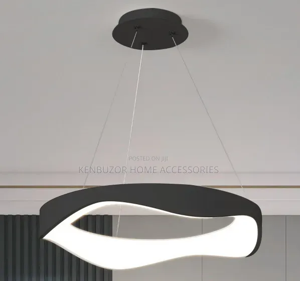 Black Rounded Modern Luxury Design Pendant Chandelier