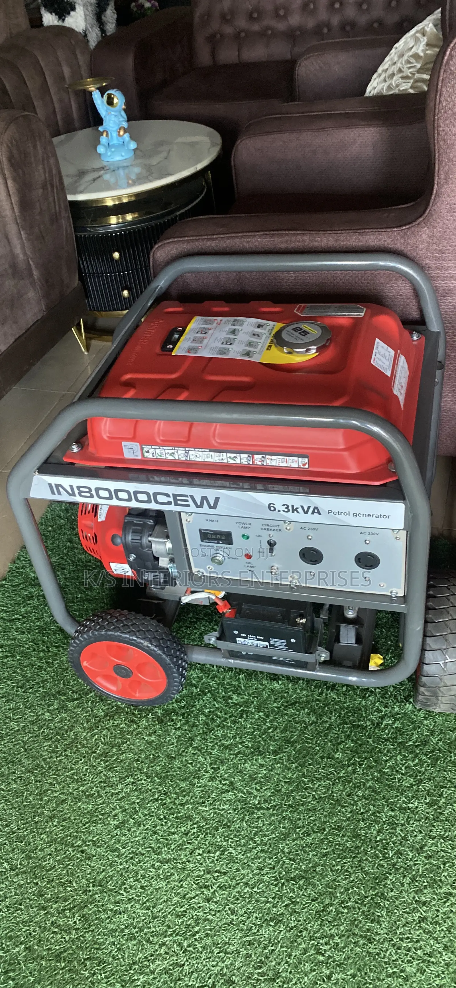Generator Set ,Red Blue Colours 80000,6.3kva