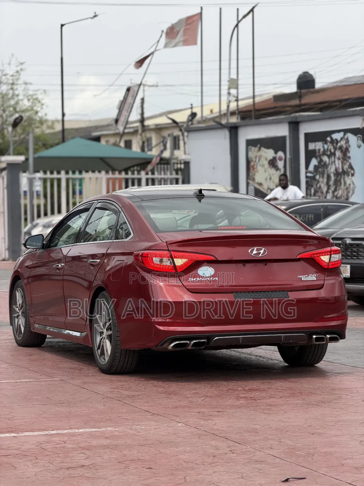 Hyundai Sonata Limited 2.0T 4dr Sedan (2.0L 4cyl Turbo 6A) 2015 Red