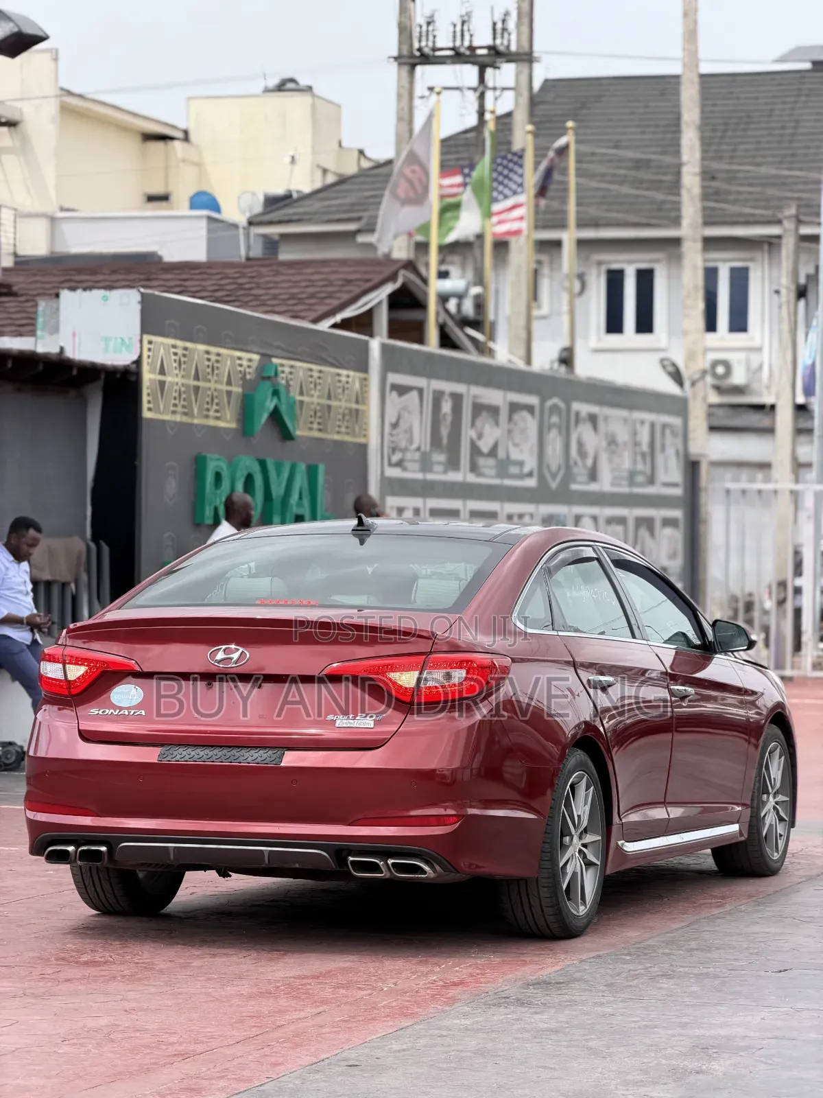 Hyundai Sonata Limited 2.0T 4dr Sedan (2.0L 4cyl Turbo 6A) 2015 Red