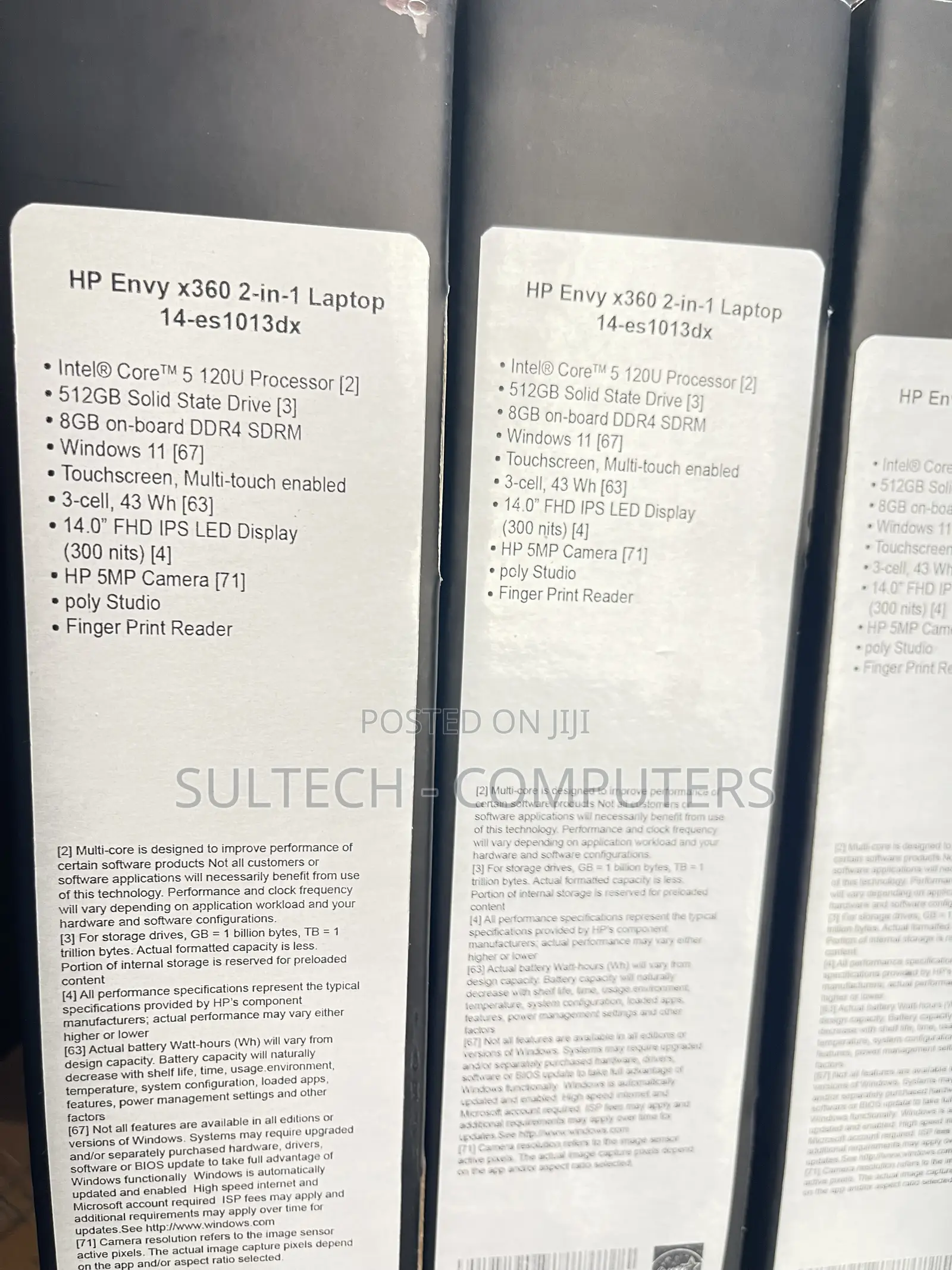 New Laptop HP Envy x360 8GB Intel Core 5 SSD 512GB