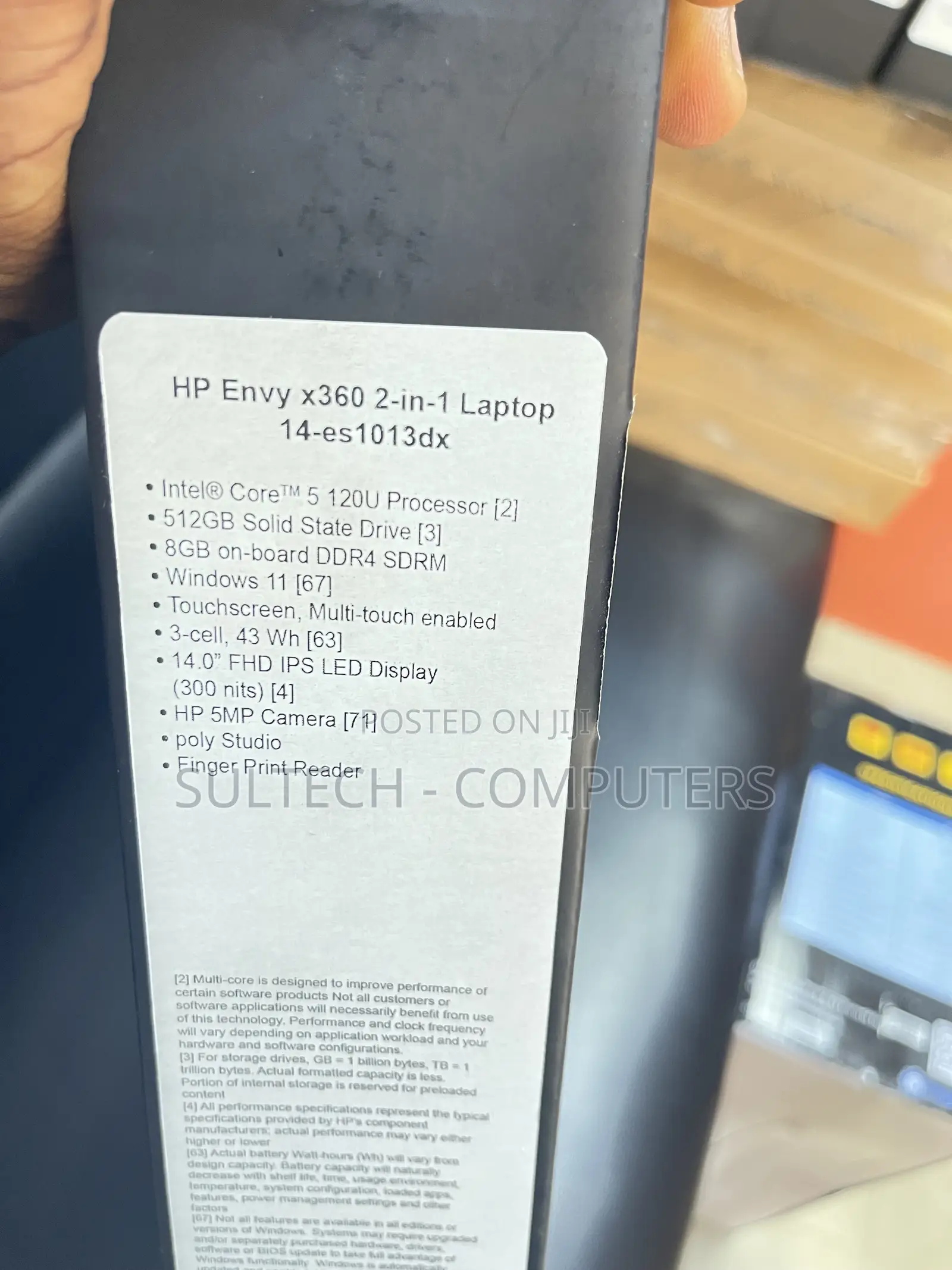 New Laptop HP Envy x360 8GB Intel Core 5 SSD 512GB