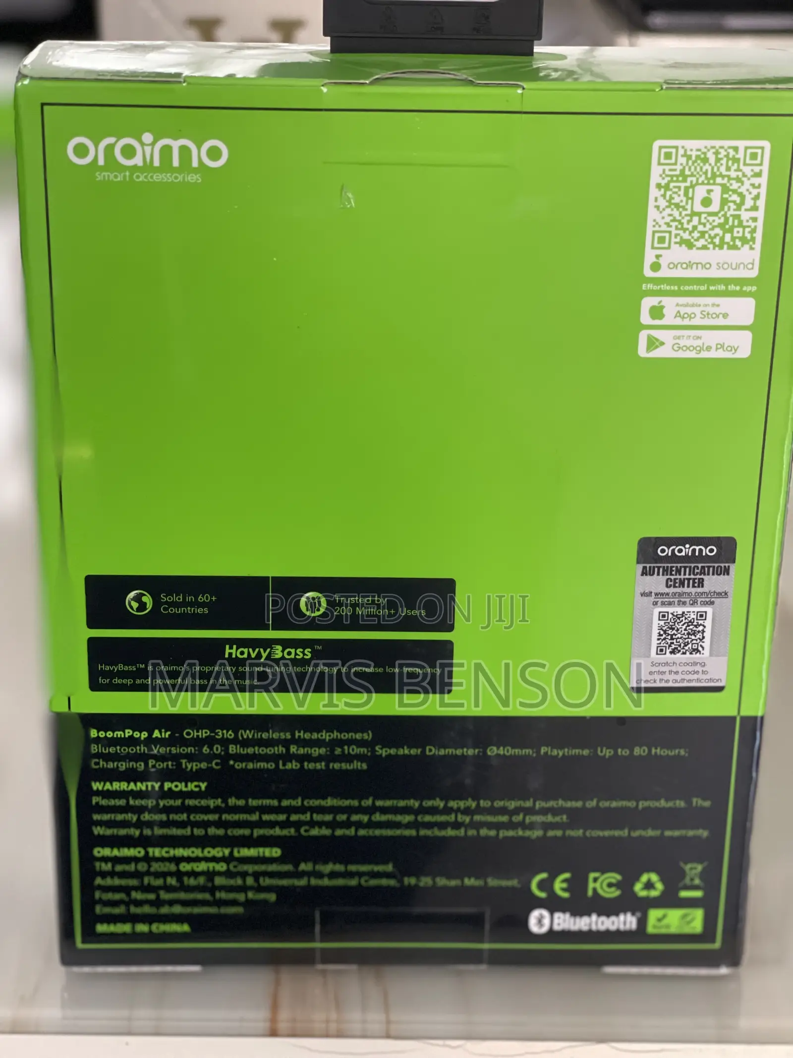 Oraimo Boompop Air