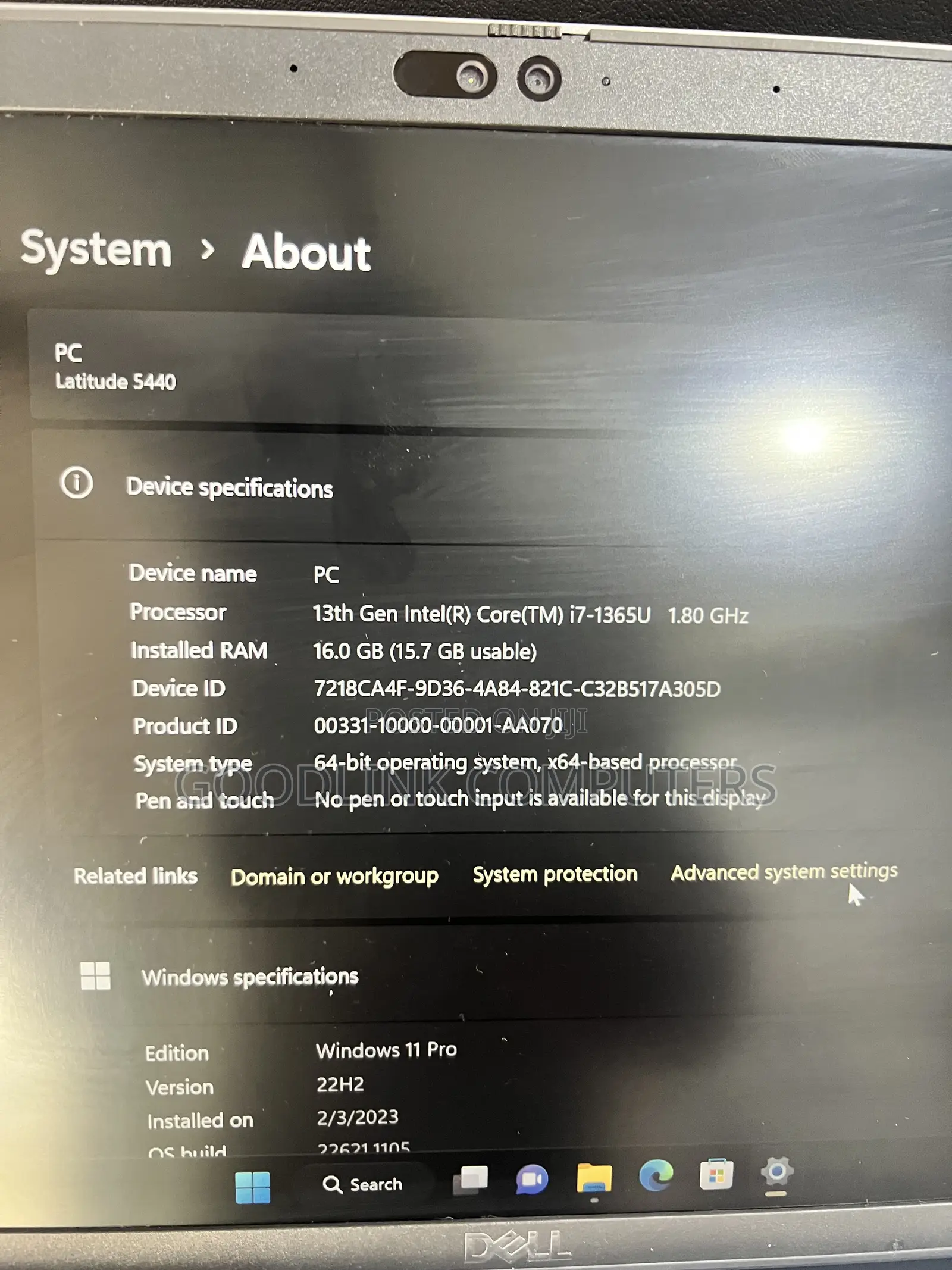 Laptop Dell Latitude 5540 16GB Intel Core i7 SSD 512GB