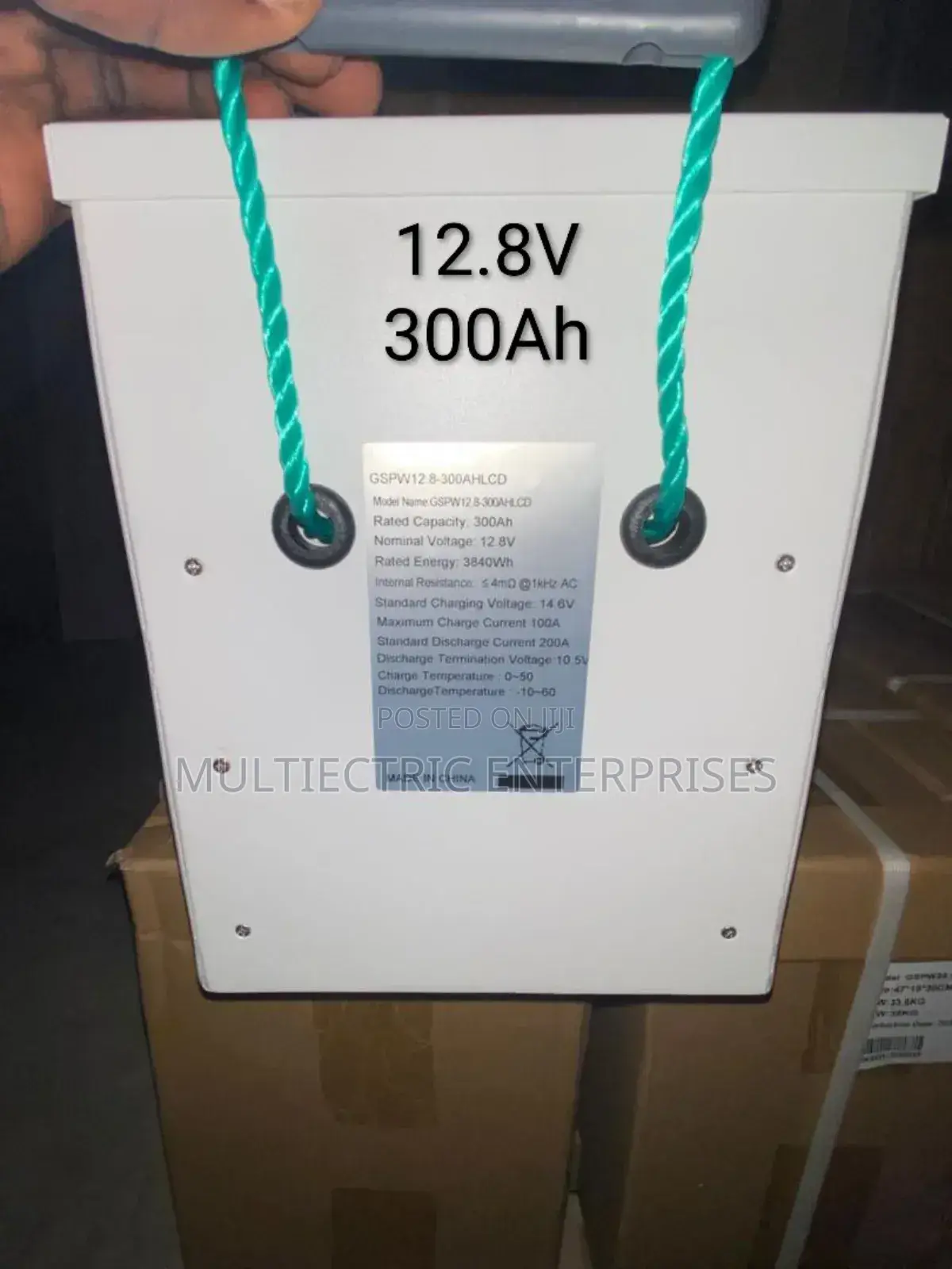 3.8kwh Lithium Battery. 12.8v 300ah. 3840wh