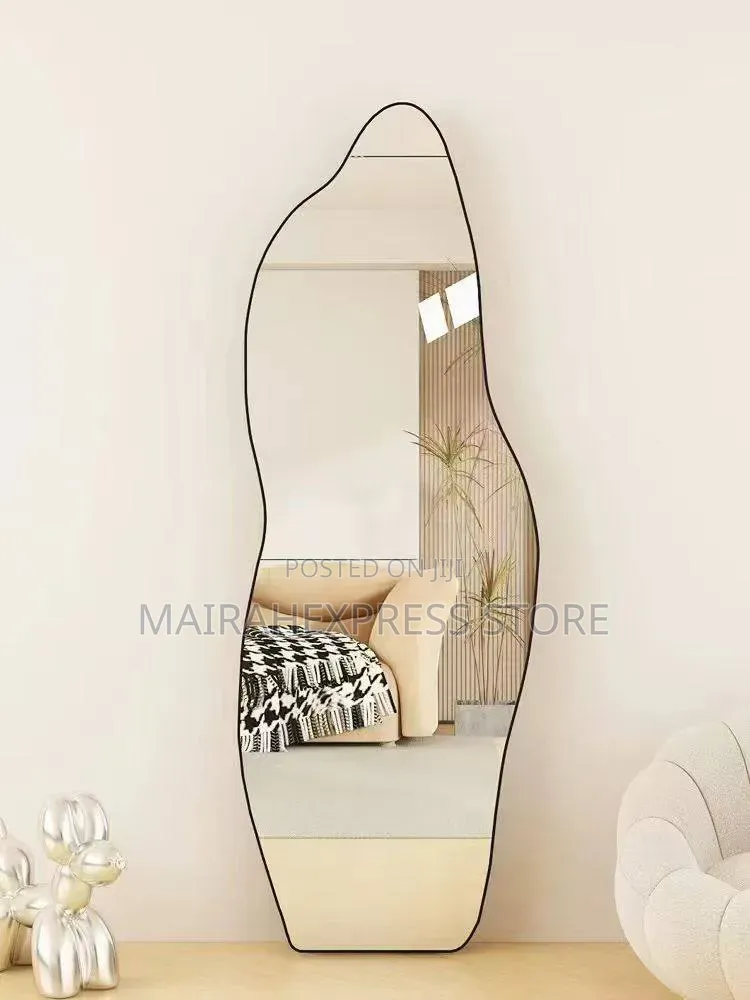 Ornament Modernirregular Wall Asymmetrical Tempered Glass Mirror T361
