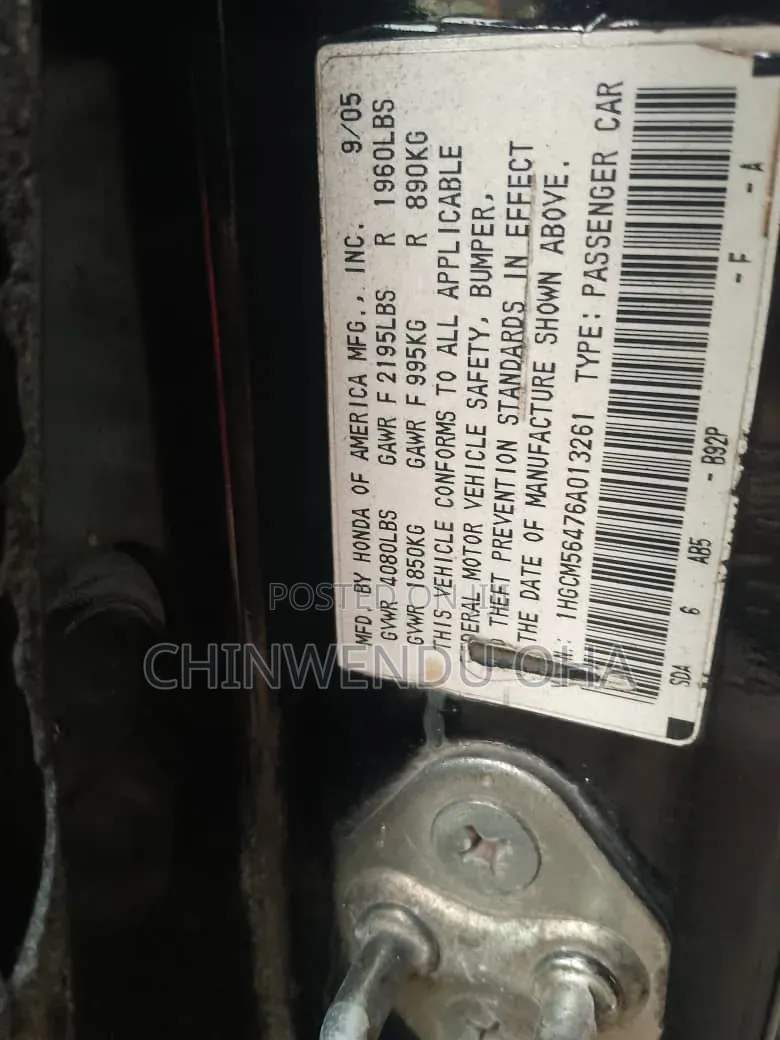 Honda Accord 2006 Black