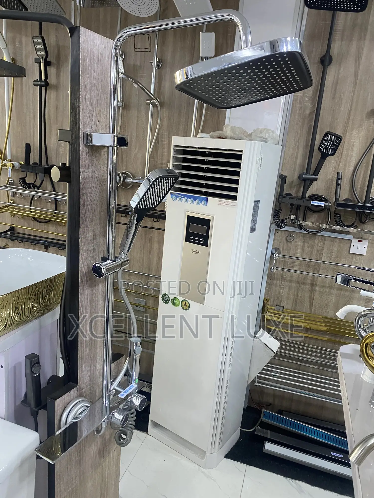 Shower Mixer Set With Bum Bum Wash Big Shower Head