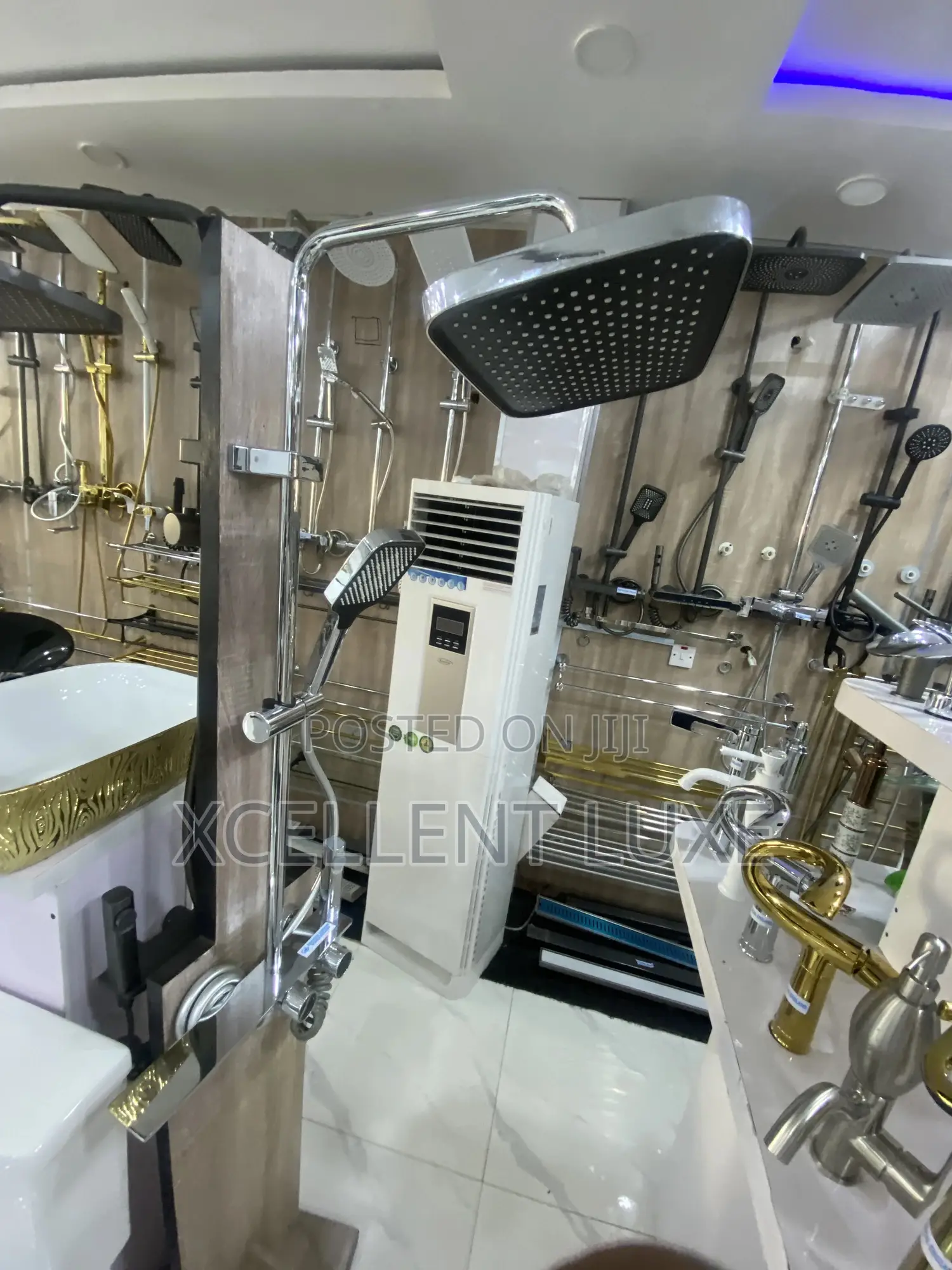 Shower Mixer Set With Bum Bum Wash Big Shower Head
