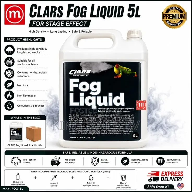 Fog Machine Liquid – Thick Long-Lasting Smoke Effect
