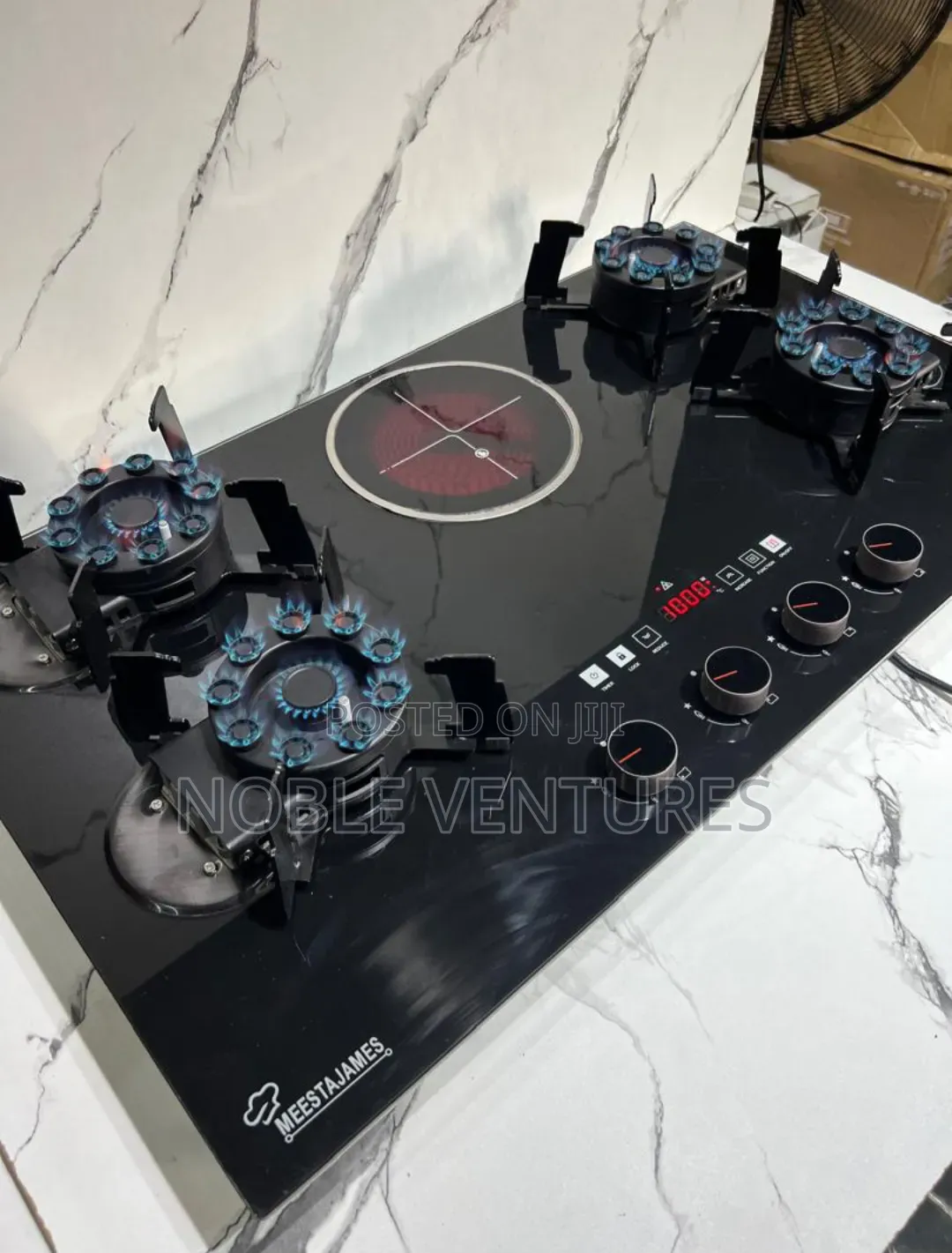 Original Meesterjames Free Up Built-in Electric and Gas Cooker 90cm
