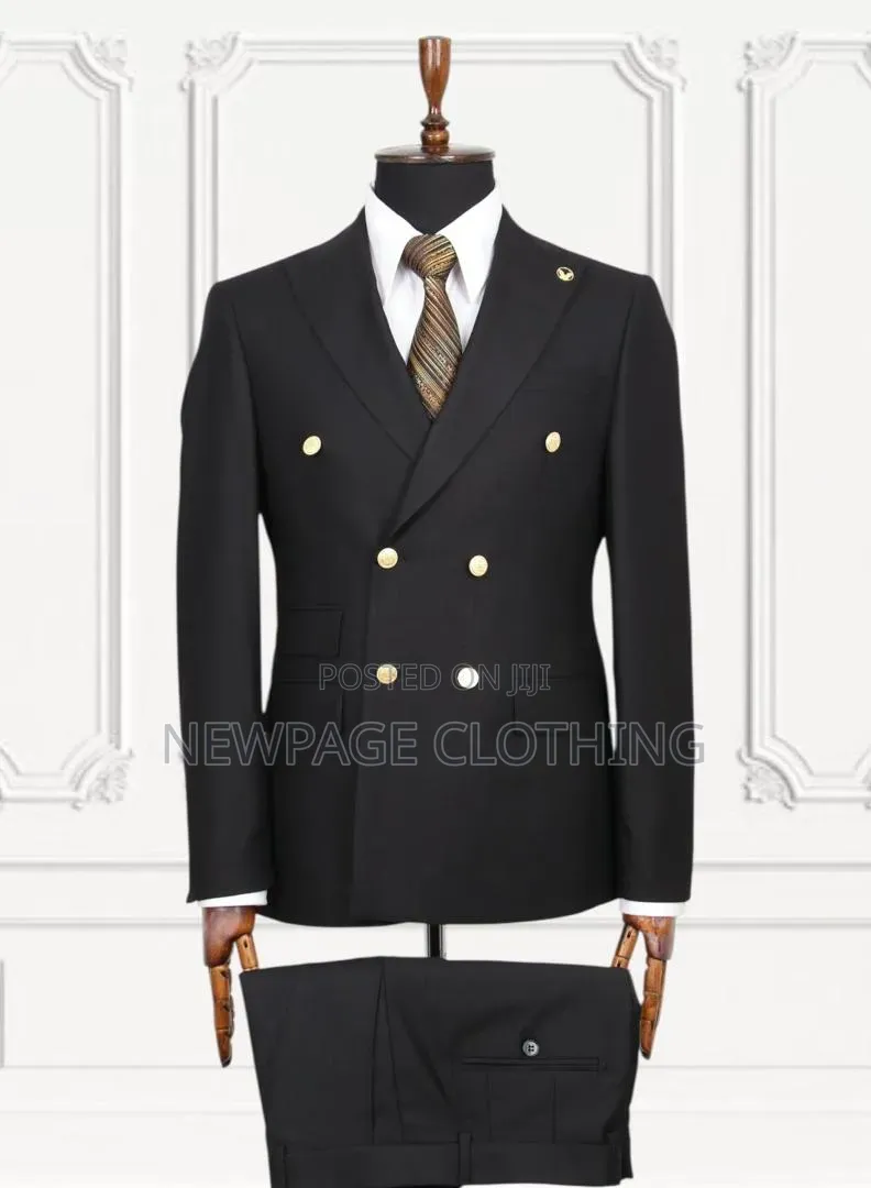 Classic Premium Turkish Double-Breasted Suit With Premium Tie