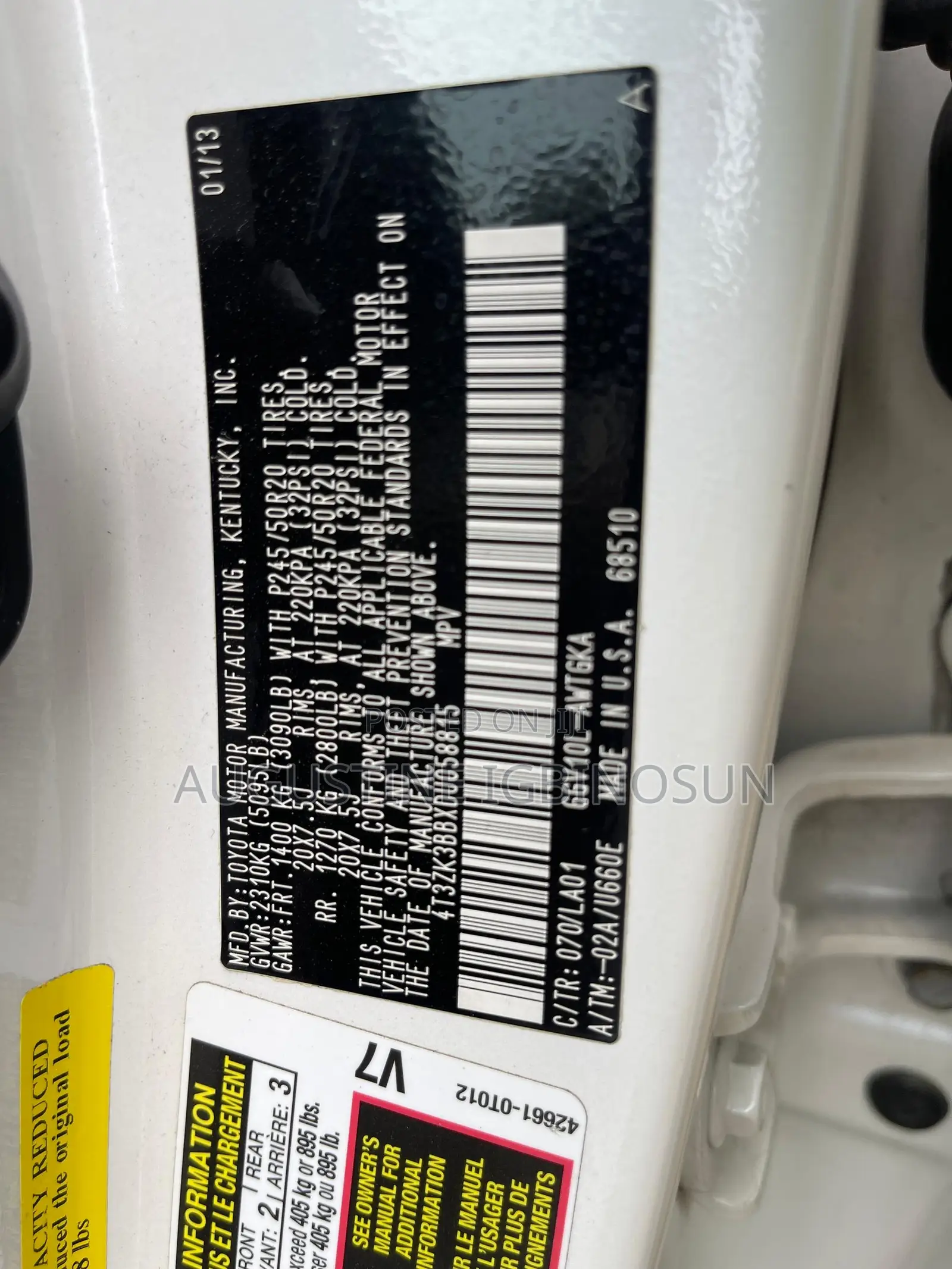 Toyota Venza 2013 White