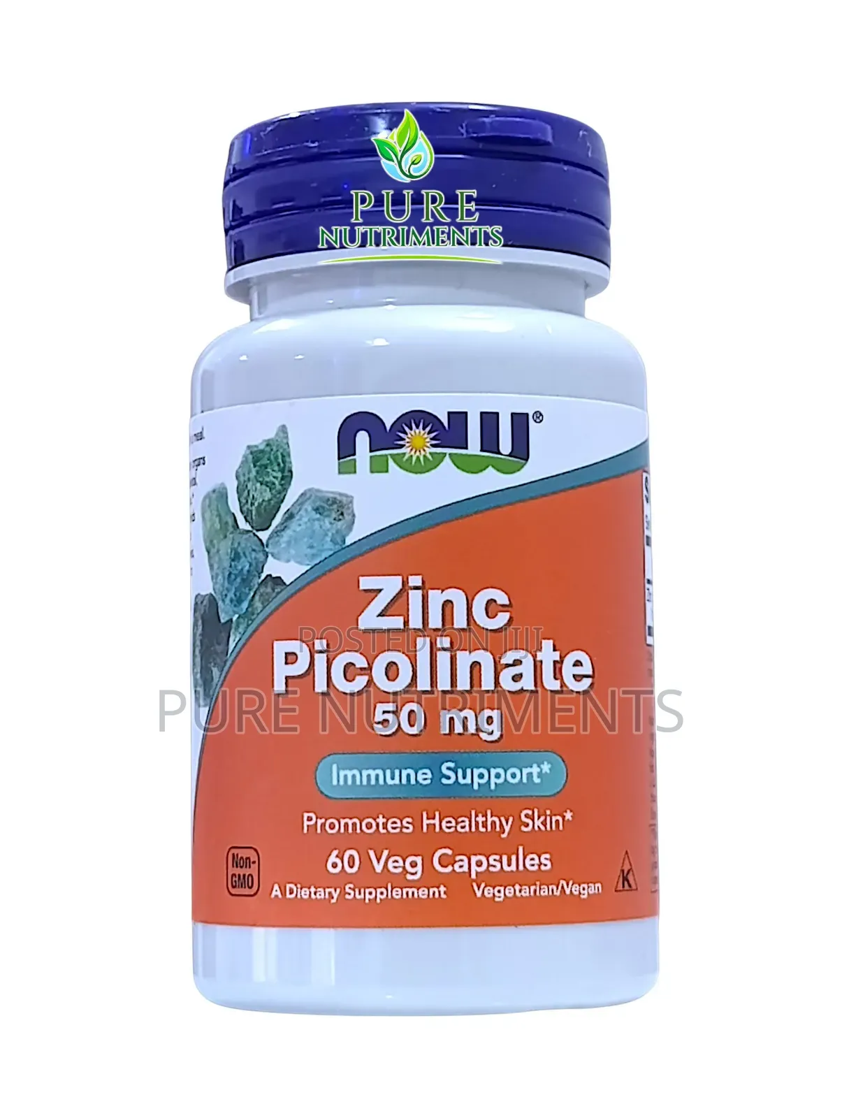 Now Foods Zinc Picolinate 50mg - 60 Capsules for Immune Health