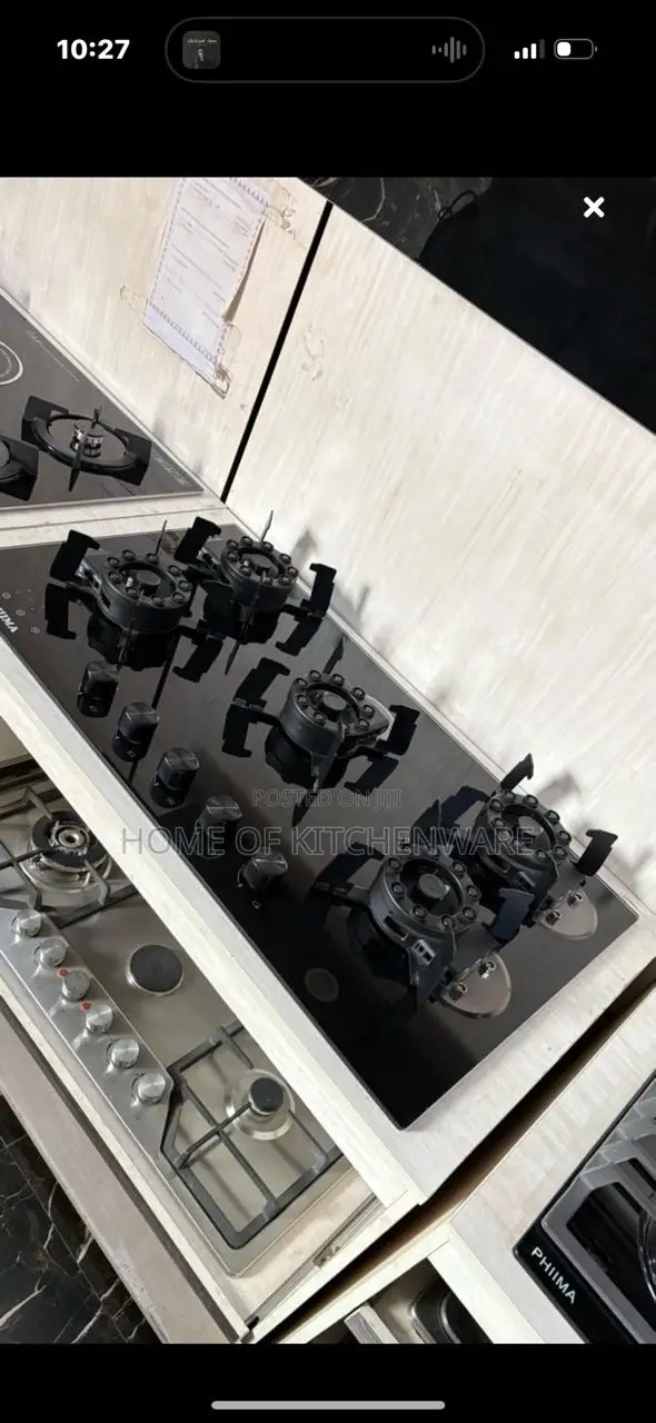 5 Burner Flippable Inbuilt Gas Cooker
