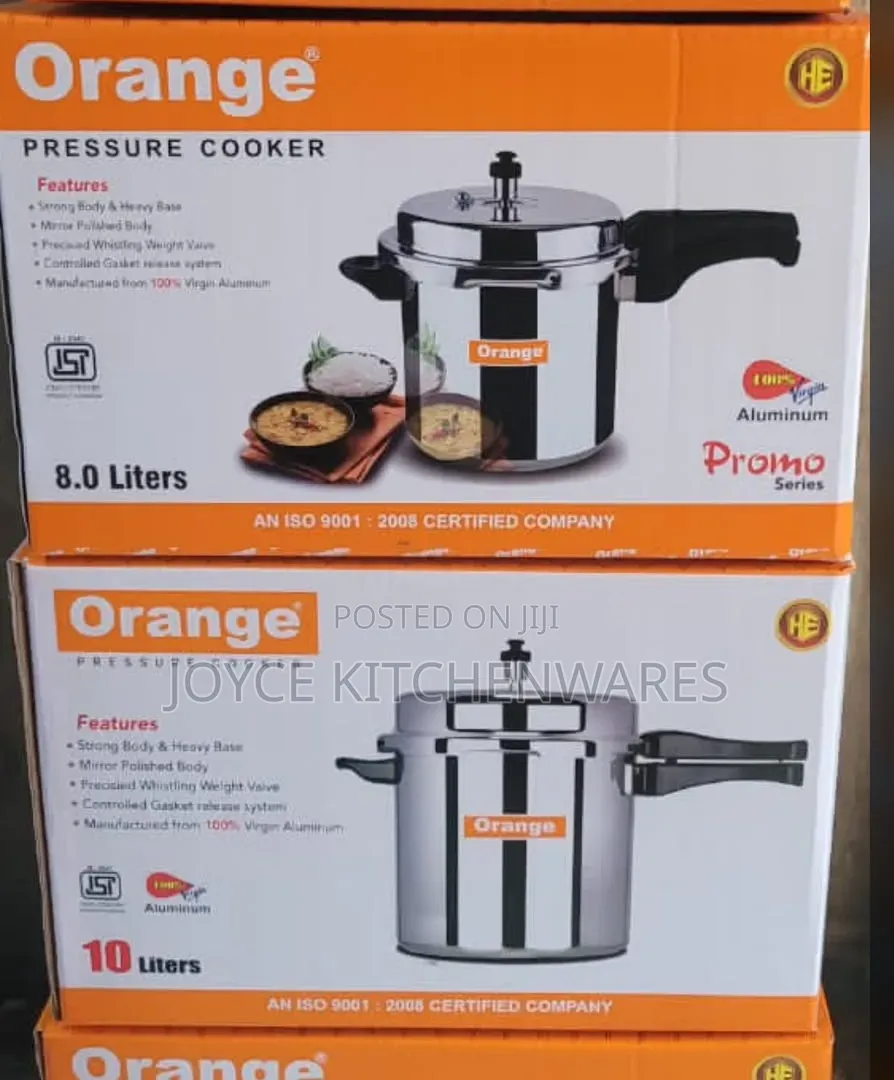 Orange Pressure Cooker 10l