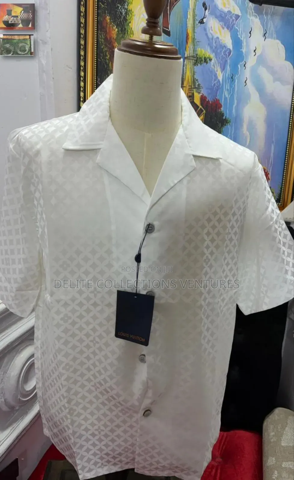 *High Quality Italy  Design Slik Louis Vuitton Shirt