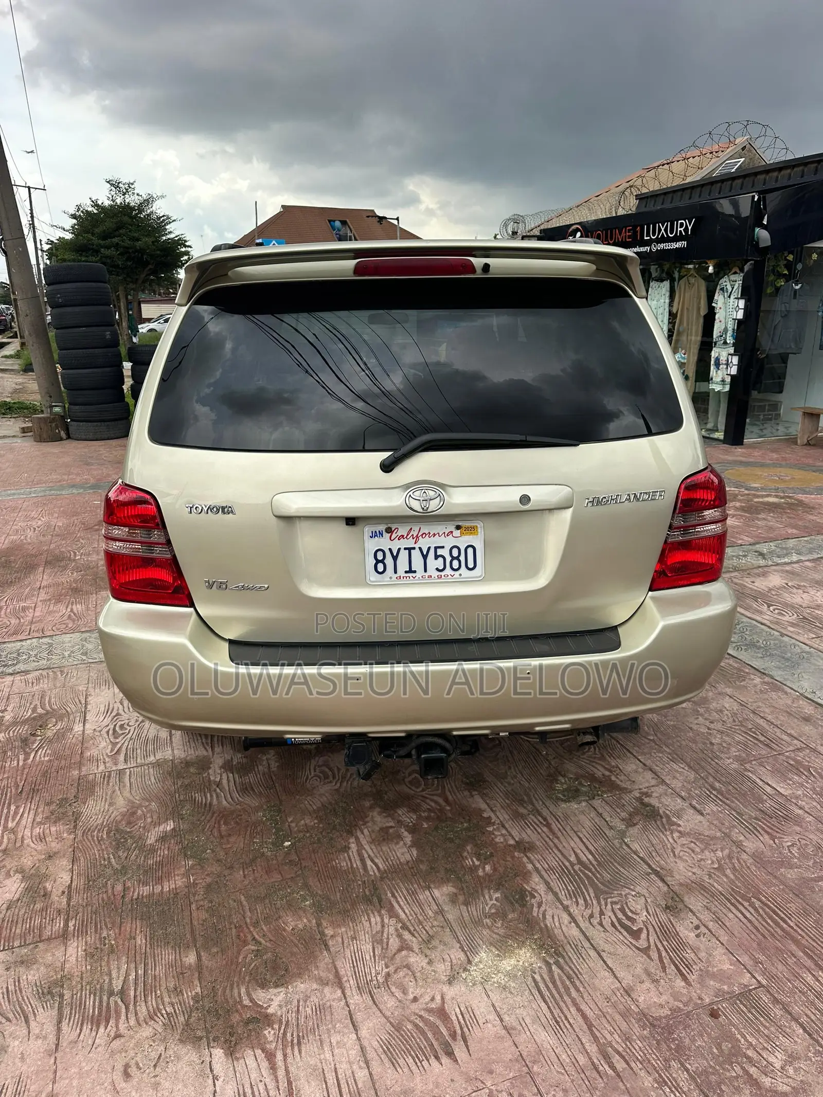 Toyota Highlander Limited V6 FWD 2003 Gold
