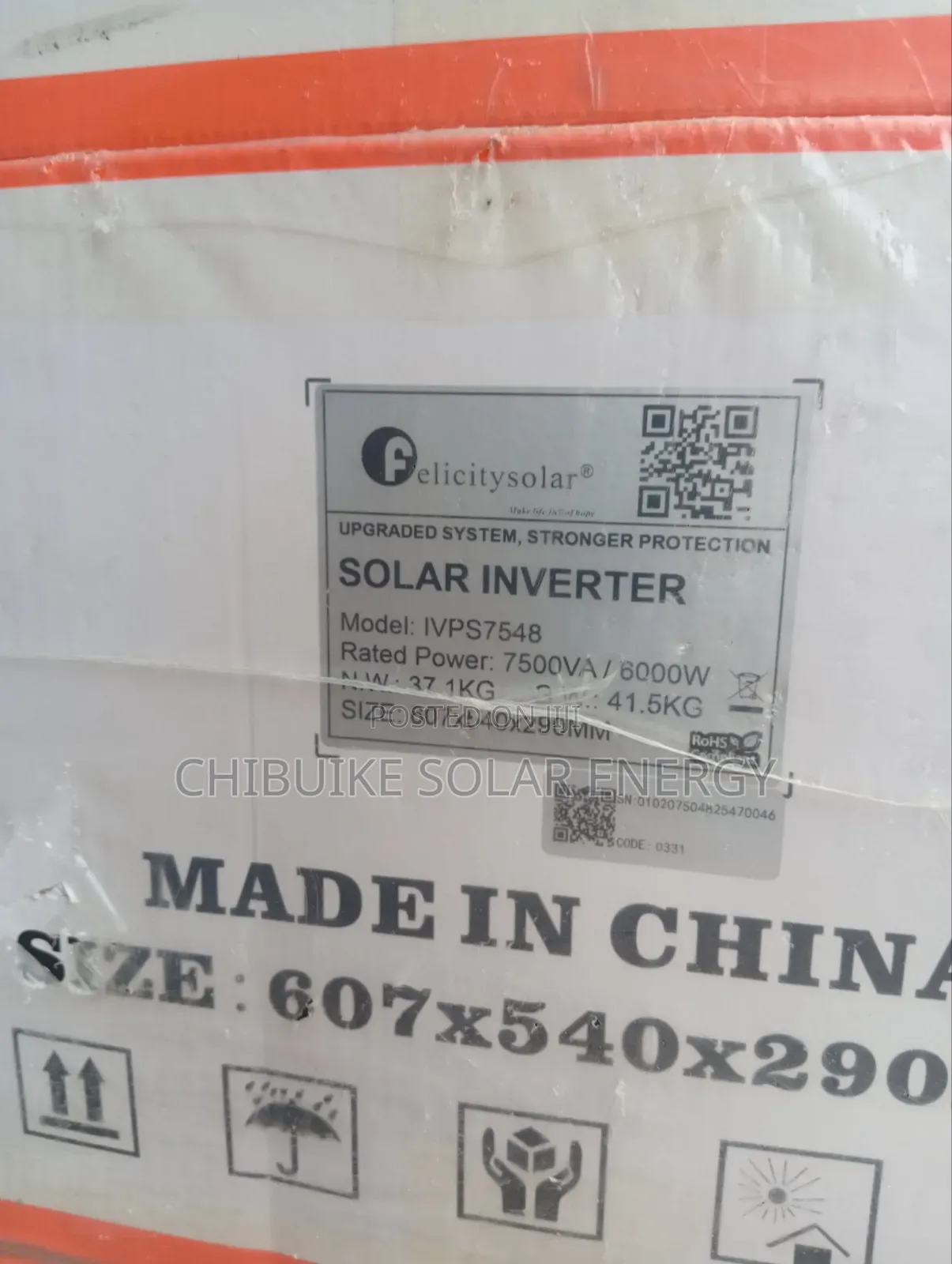 Felicity Solar Inverter Ivps7.5kva/48v