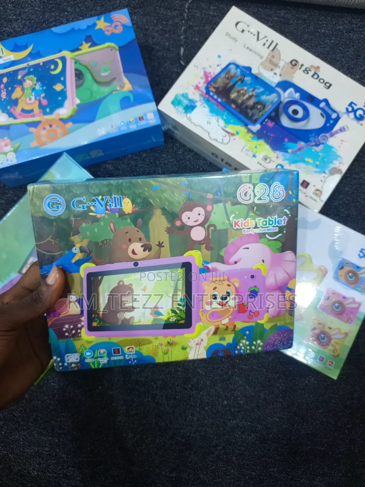 G-Vill Kids Learning Tablets Supports 5g Sim 7" Screen 6gb + 128gb