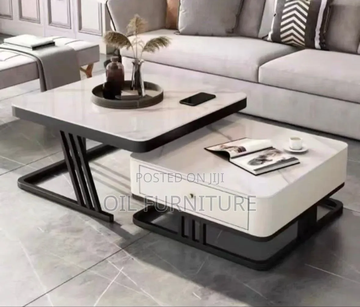 Luxury Square Nesting Coffee Tables – Available in Black and White