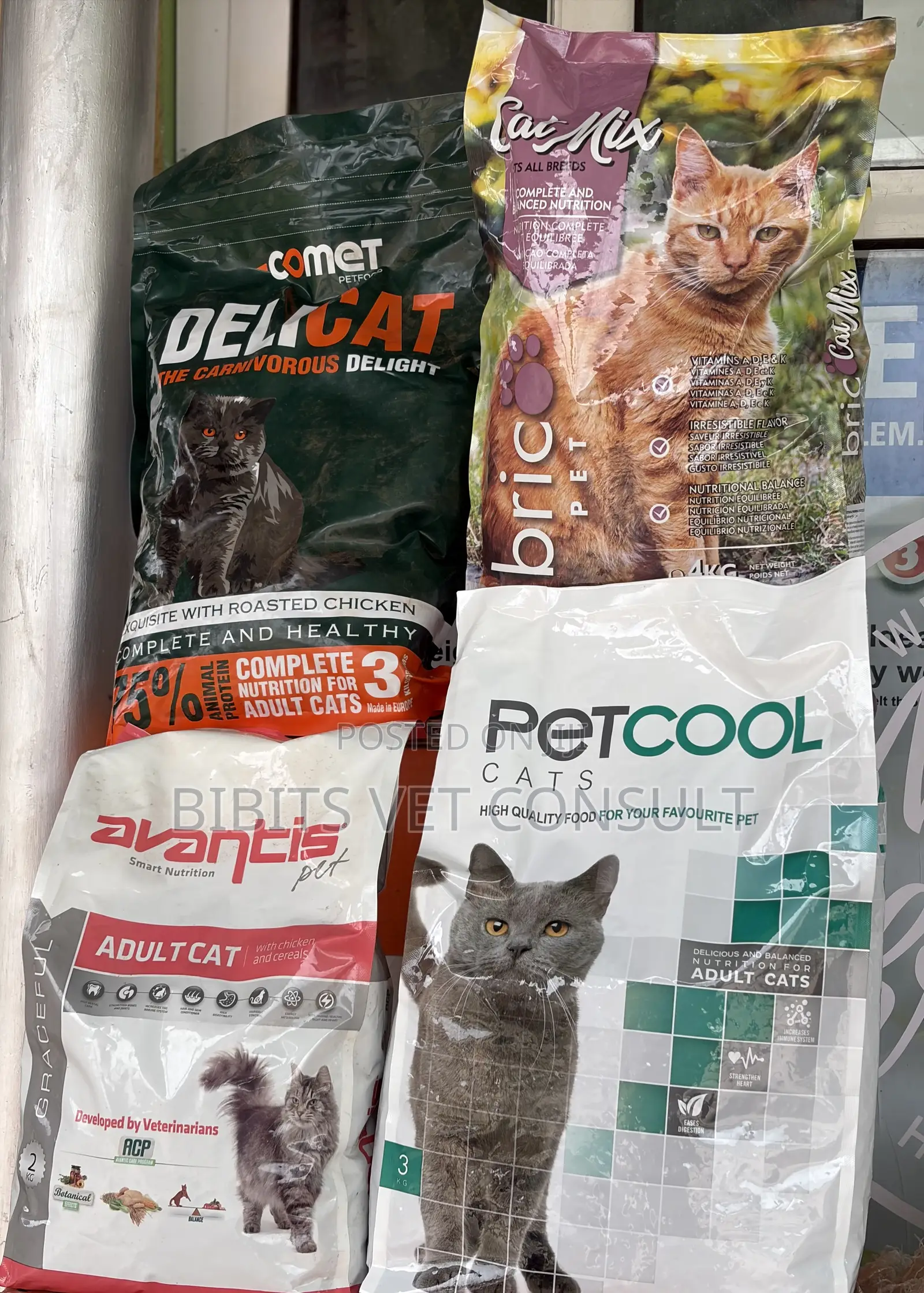 Cat Crunchy Dry Food 2kg/3kg/4kg Percool Delicat Bricopet Avantis