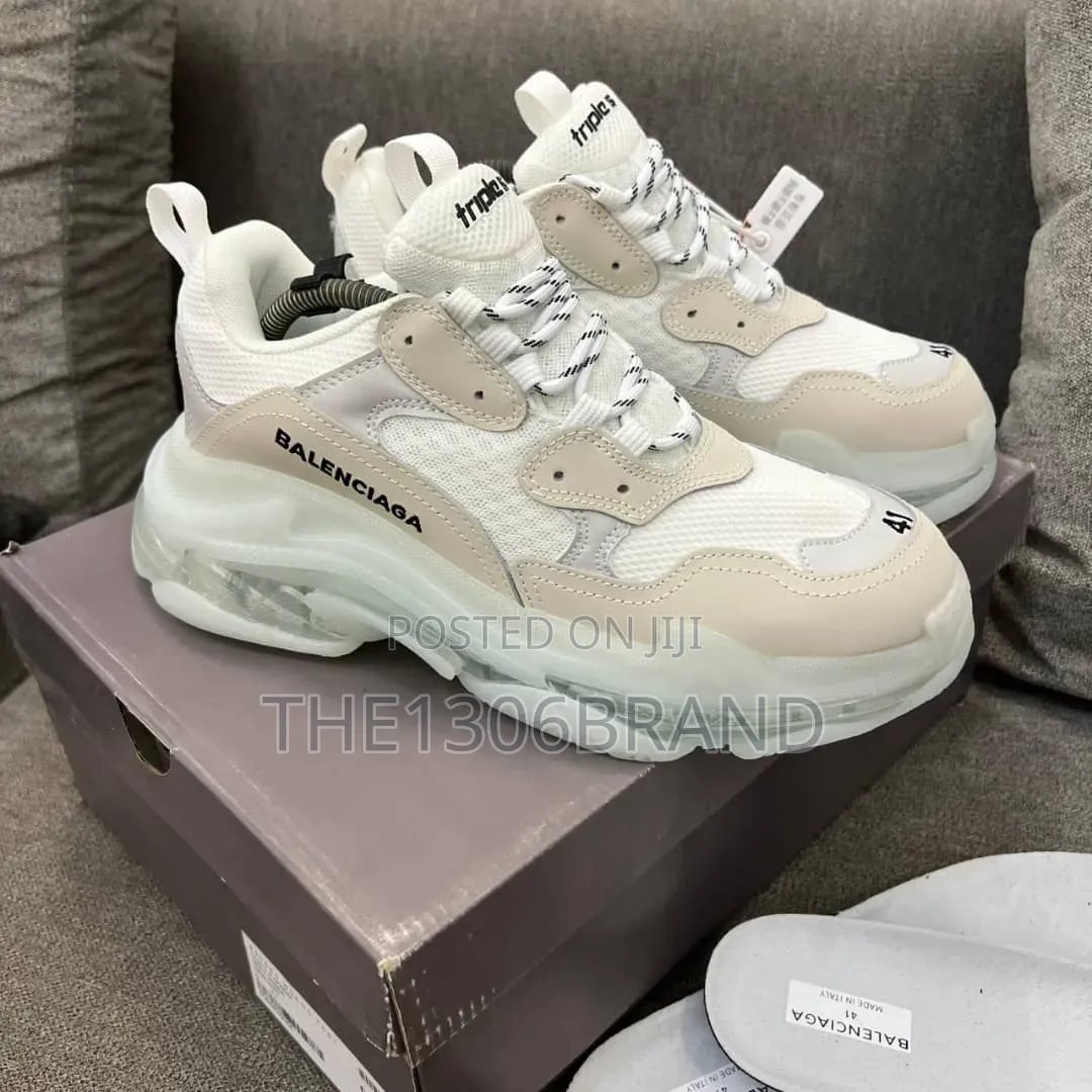 Balenciaga Triple S Clear Sole Chunky Sneakers