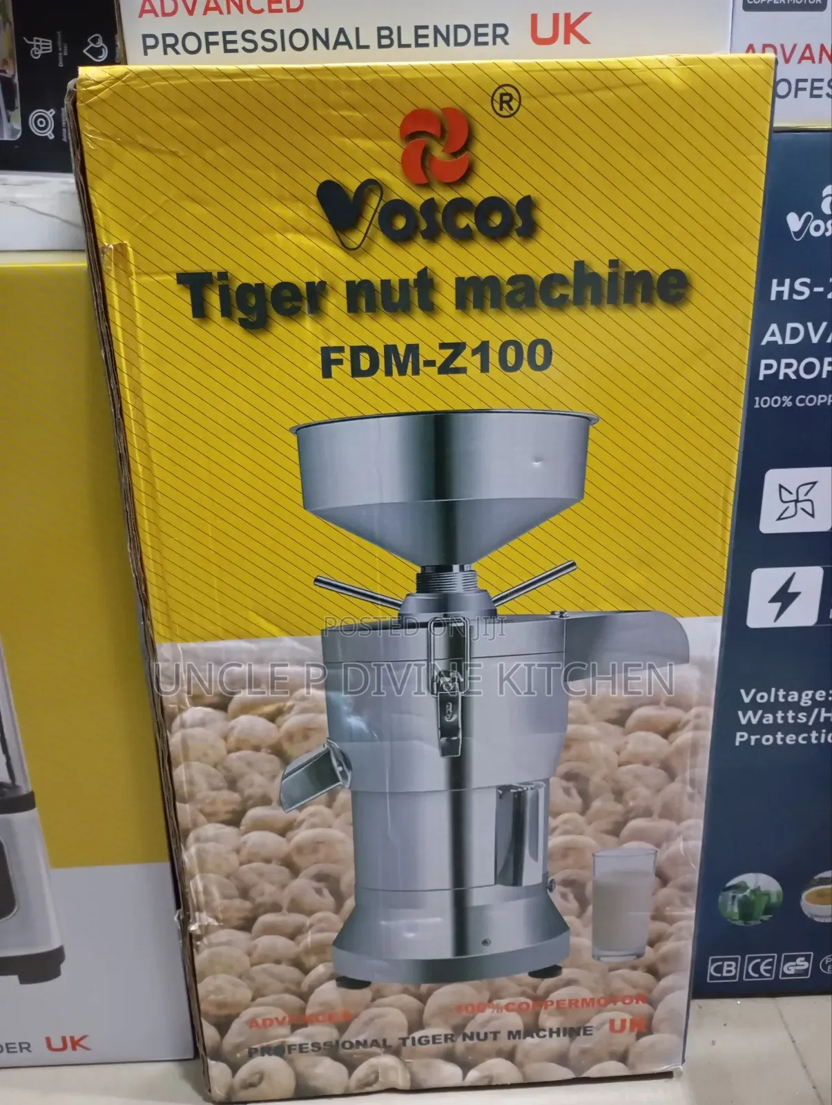 Vosco FDM-Z100 Professional Commercial Tiger Nut Machine, 1500w.