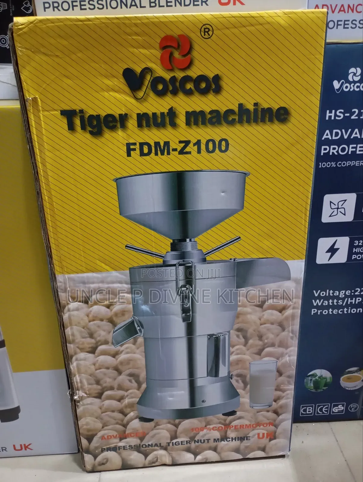 Vosco FDM-Z100 Professional Commercial Tiger Nut Machine, 1500w.