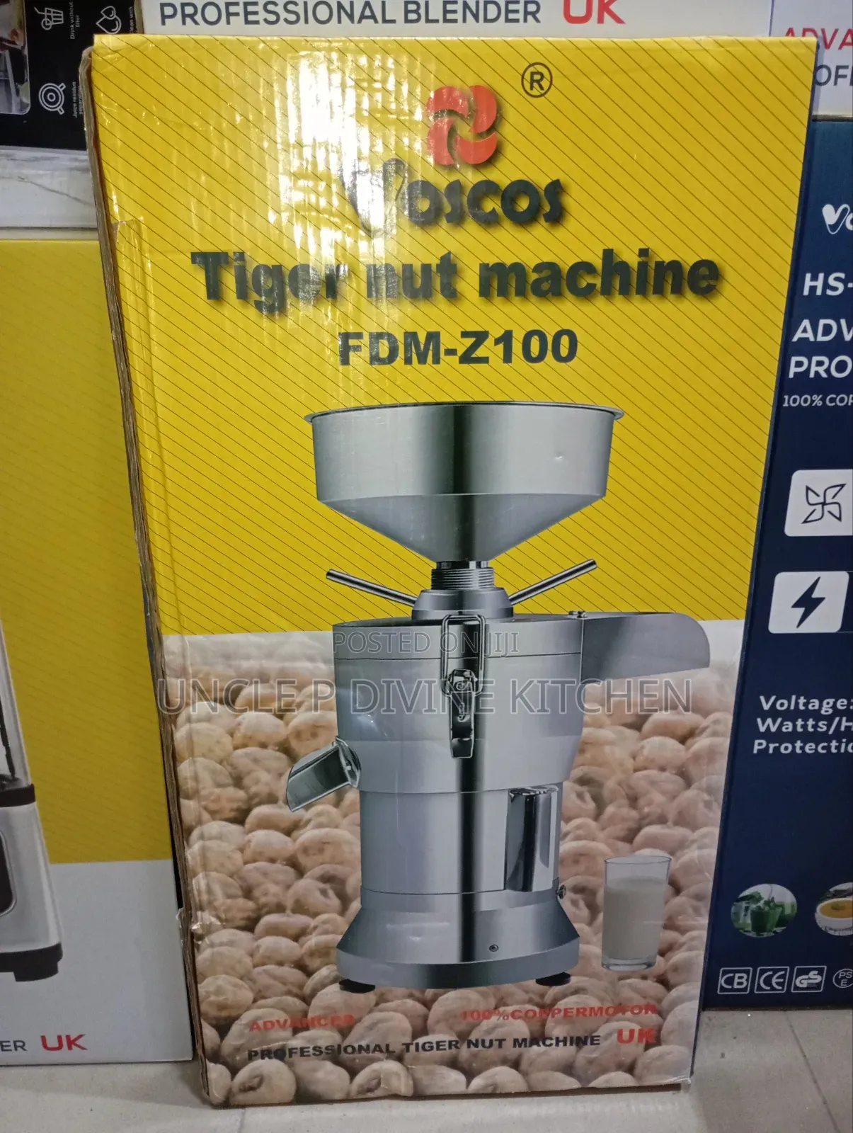 Vosco FDM-Z100 Professional Commercial Tiger Nut Machine, 1500w.