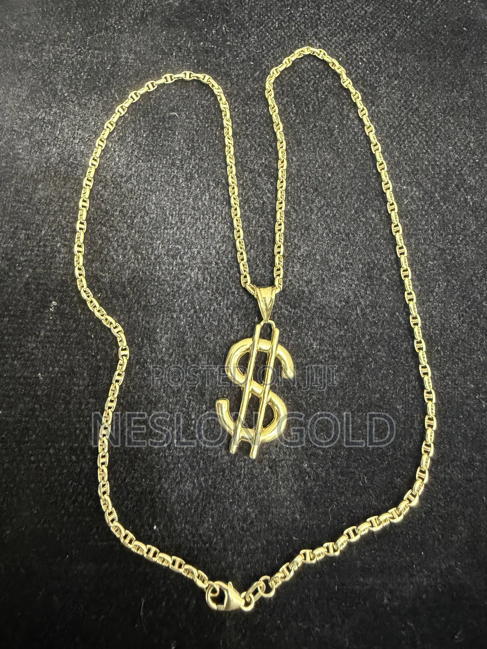 Italy 750 Tested 18karat Gold Necklace Links With Dolla