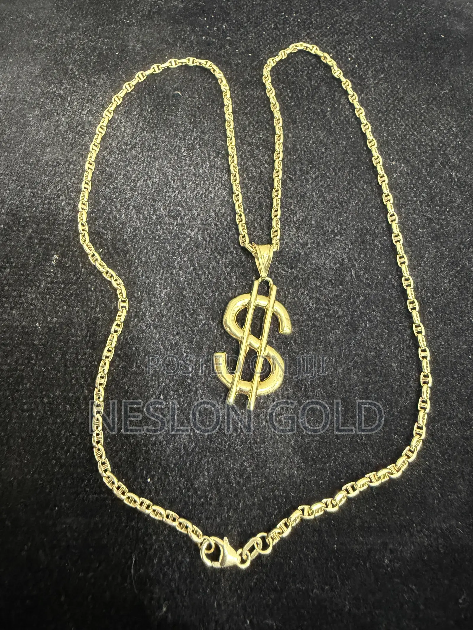 Italy 750 Tested 18karat Gold Necklace Links With Dolla
