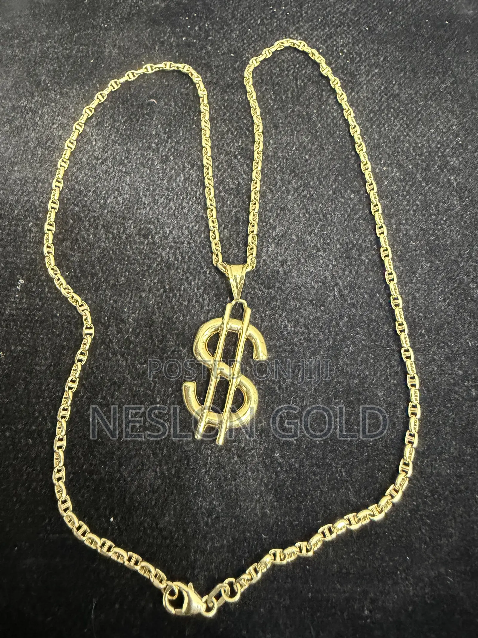 Italy 750 Tested 18karat Gold Necklace Links With Dolla