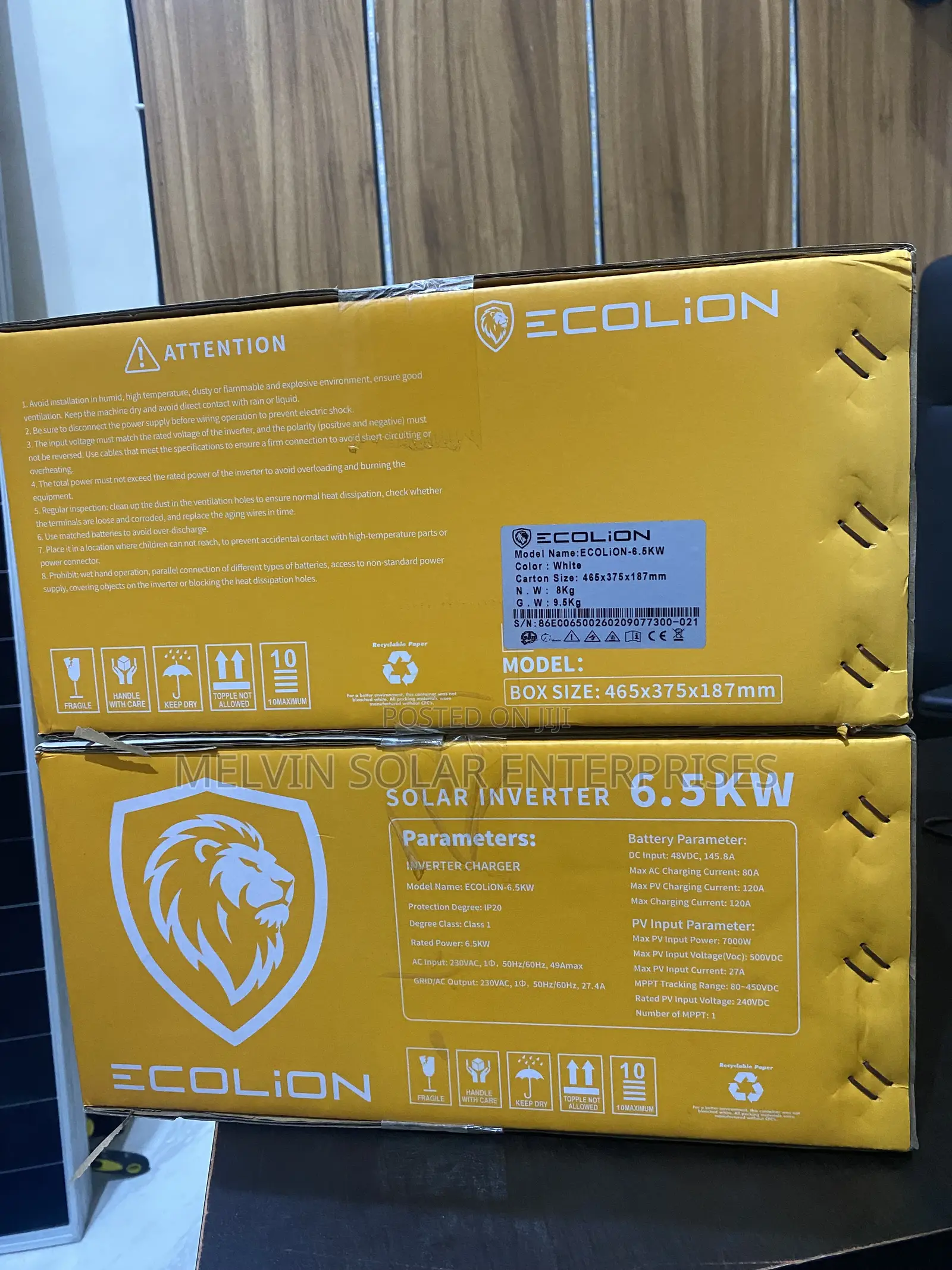 6.5kva 48v Eco Lion Solar Lithium Ion Phosphate Batteries Available