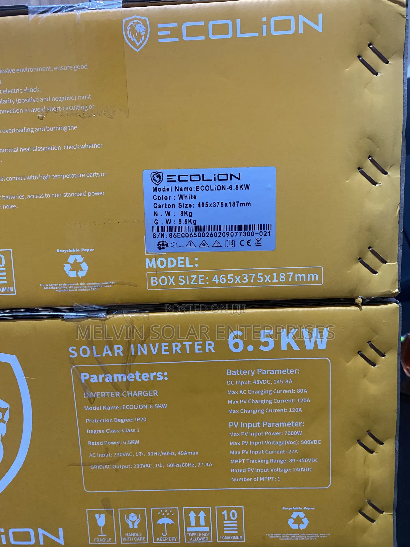 6.5kva 48v Eco Lion Solar Lithium Ion Phosphate Batteries Available