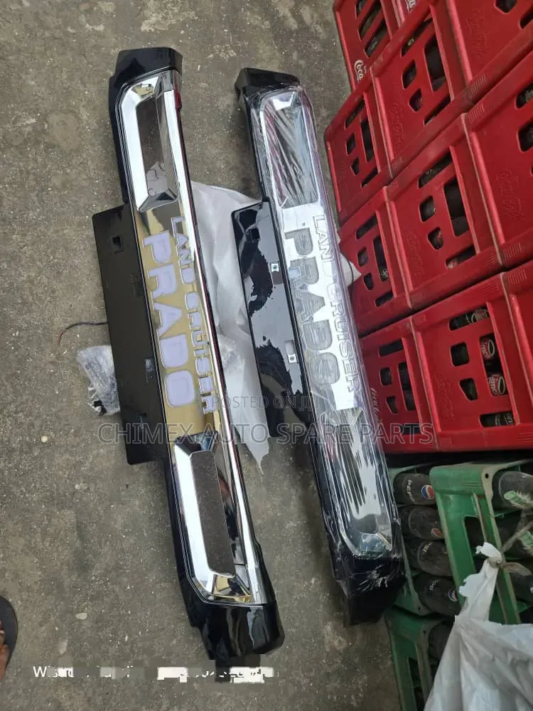 Front Bumper Fiber for Land Cruiser Prado With Led Light
