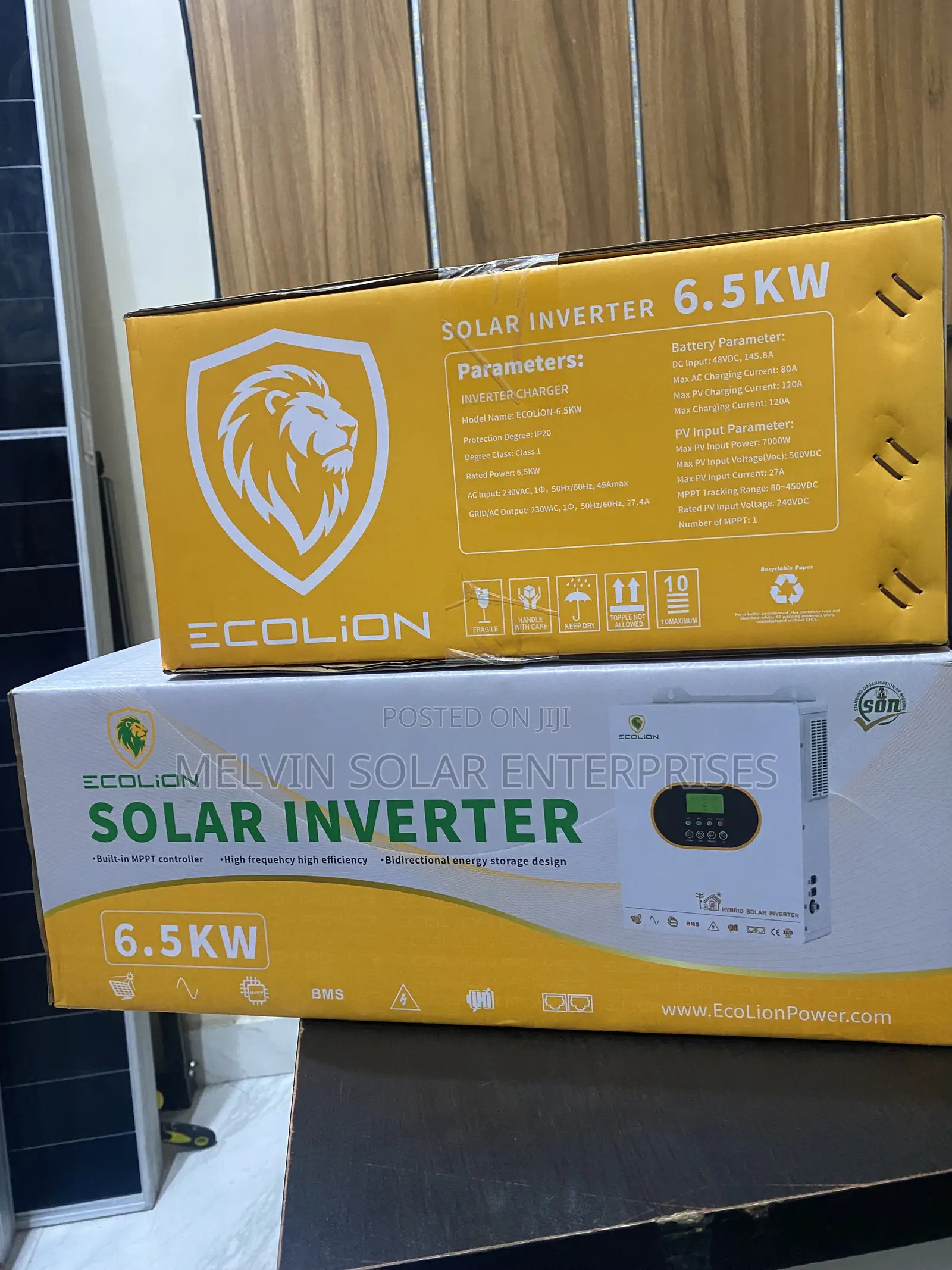 6.5kva 48v Ecolion Hybrid Solar Pure Sine Wave Internet Available