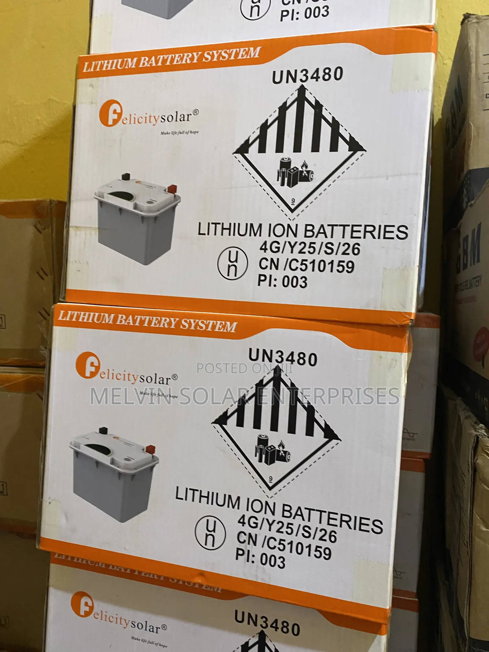 1.28kwh 12.8v Felicity Solar Lithium Ion Phosphate Batteries Available