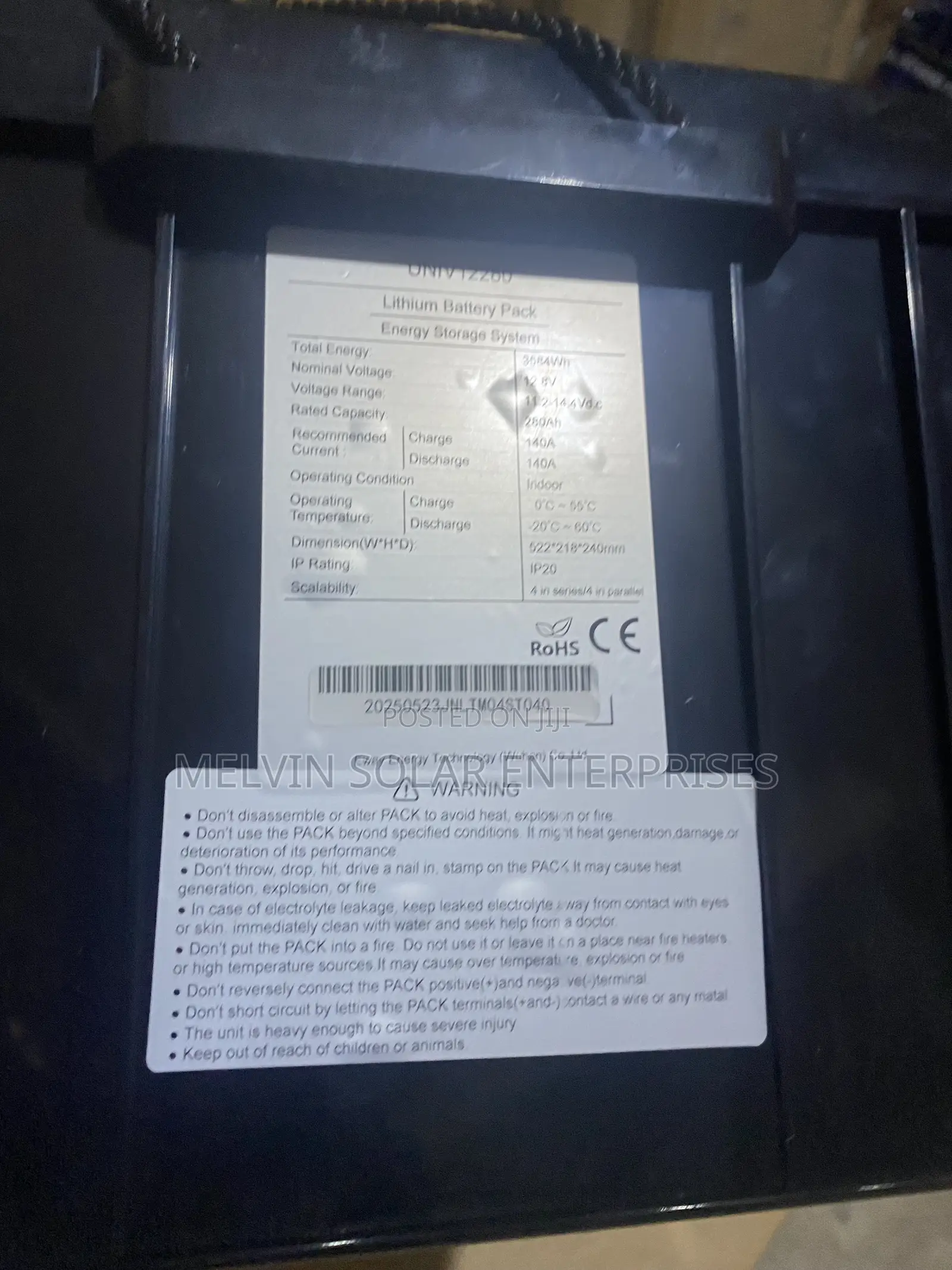 3.5kwh 12.8v Easyway Solar Lithium Ion Phosphate Batteries Available