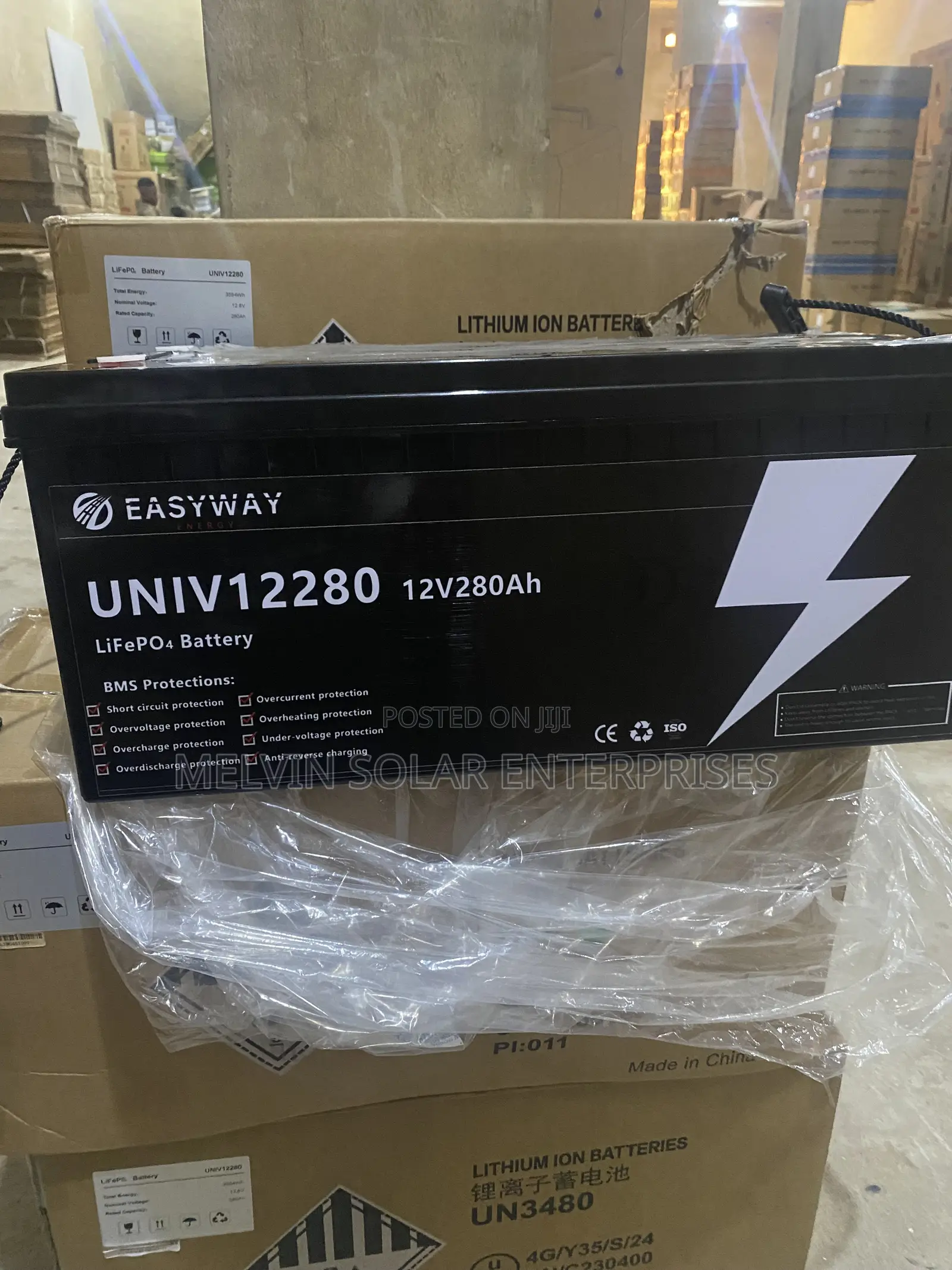 3.5kwh 12.8v Easyway Solar Lithium Ion Phosphate Batteries Available