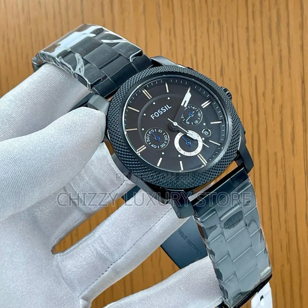 Fossil Quality Luxury Men Chain Strap Wristwatch