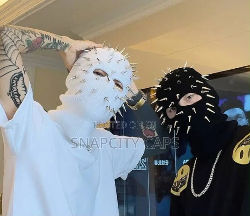 Y2k Spiked Knit Balaclava