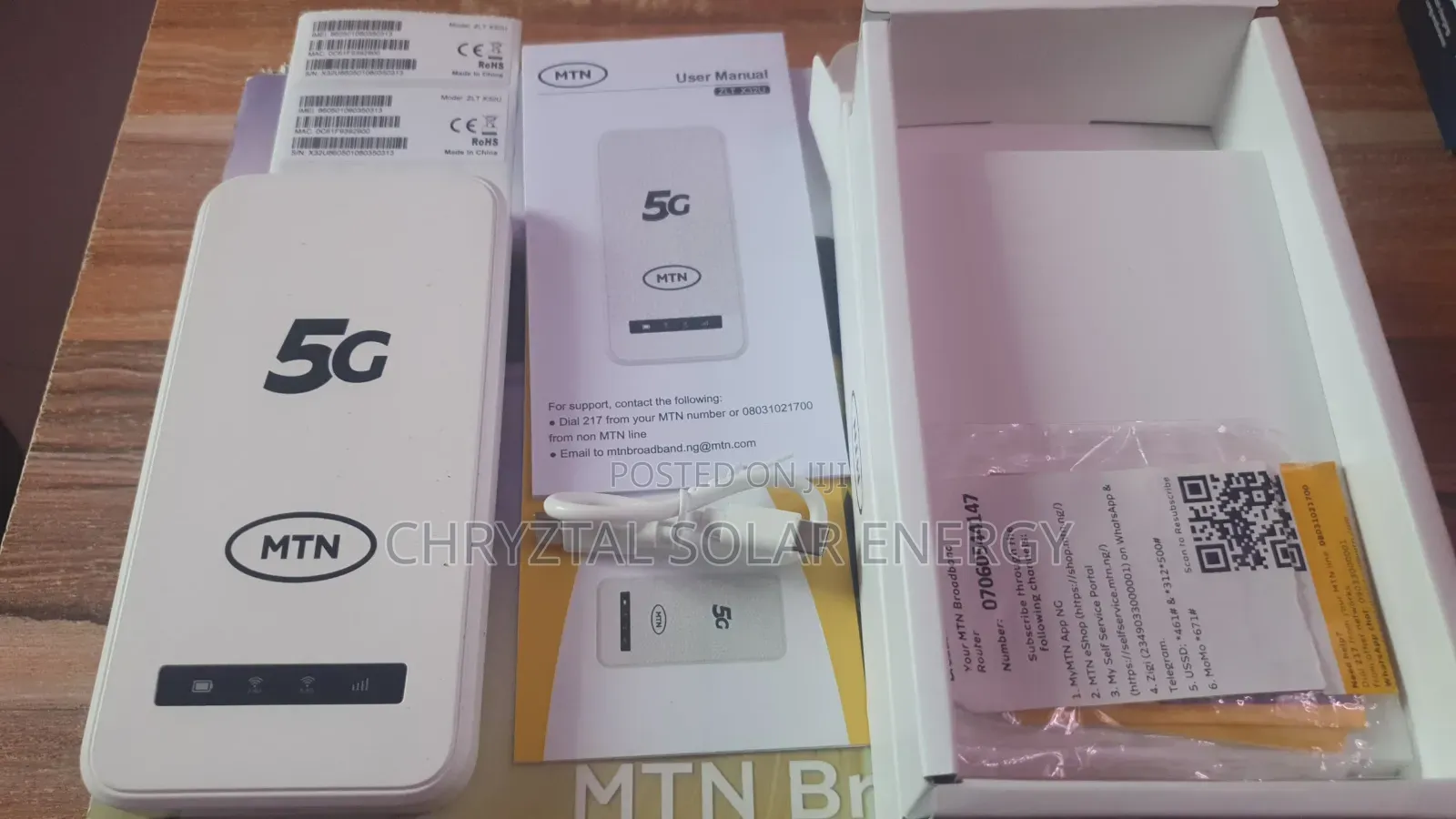 MTN 5g Mifi Portable Mini Wifi Device With 9000mah Battery Type-C