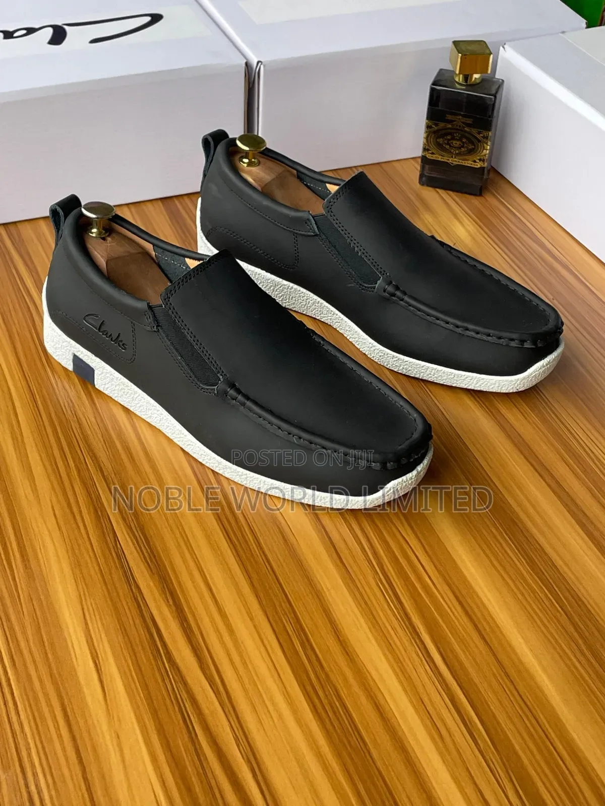 Men's Black Clarks Black/Brown Shoes. Abl 6r
