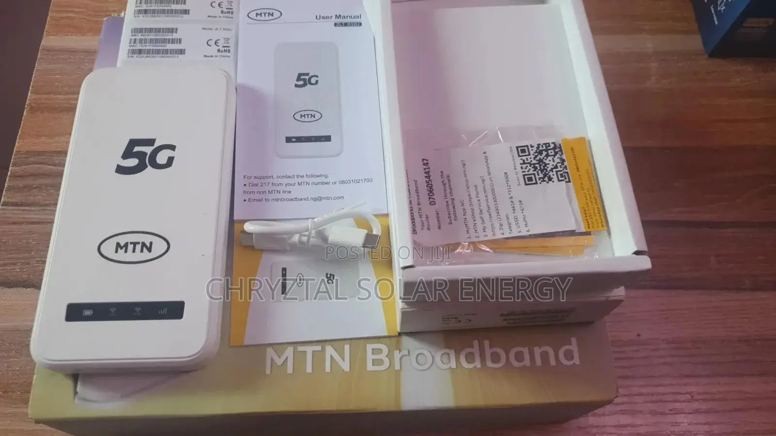 MTN 5g Mifi Portable Mini Wifi Device With 9000mah Battery Type-C