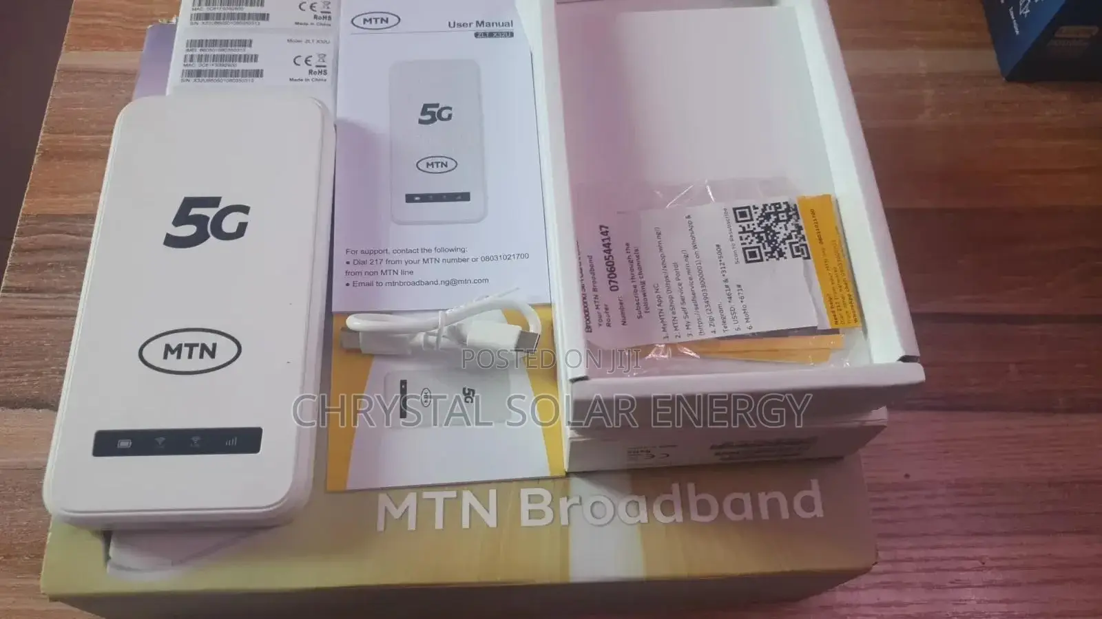 MTN 5g Mifi Portable Mini Wifi Device With 9000mah Battery Type-C